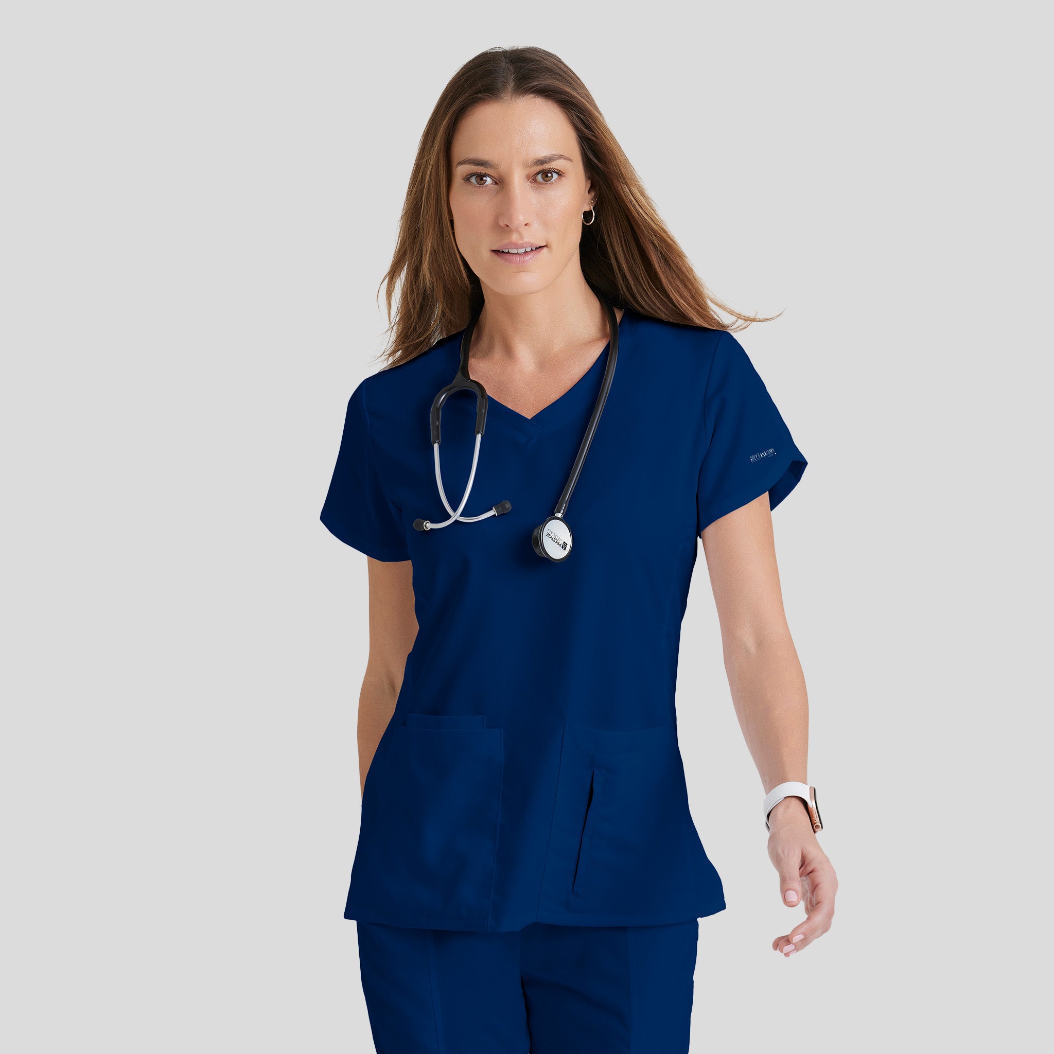 Cora 4-Pocket Scrub Top | Indigo