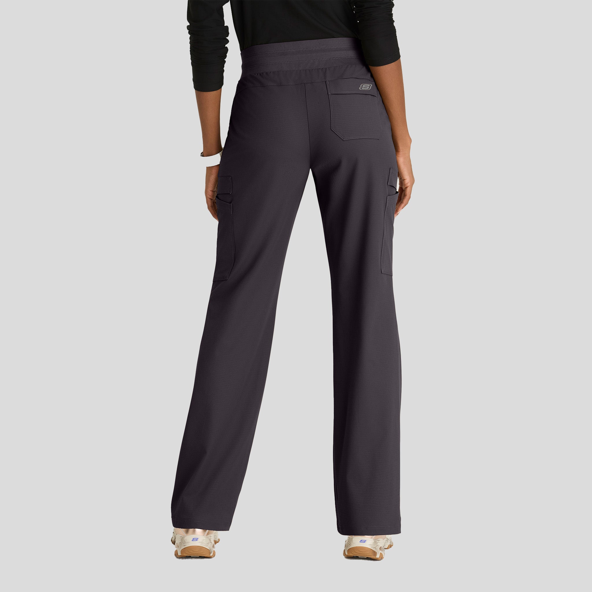 Explore 5-Pocket Knit Waistband Fit & Flare Pant | Pewter