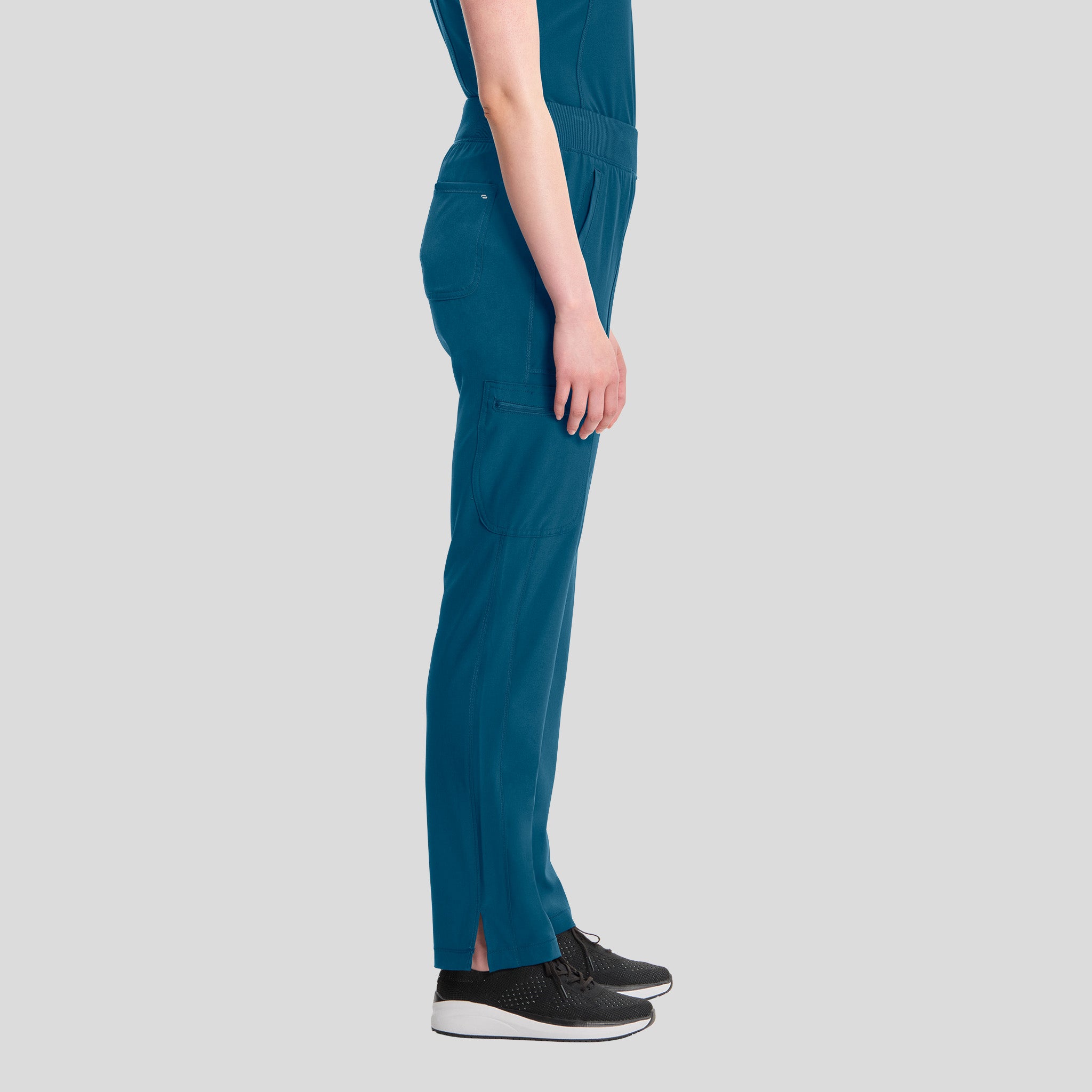 Inifnity Mid Rise Tapered Leg Pull-On Scrub Pant | Caribbean