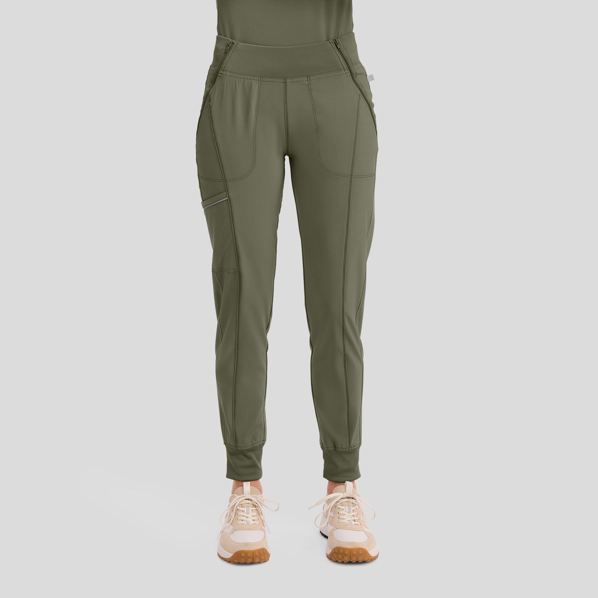 Infinity Elastic Waistband Jogger Scrub Pant | Olive