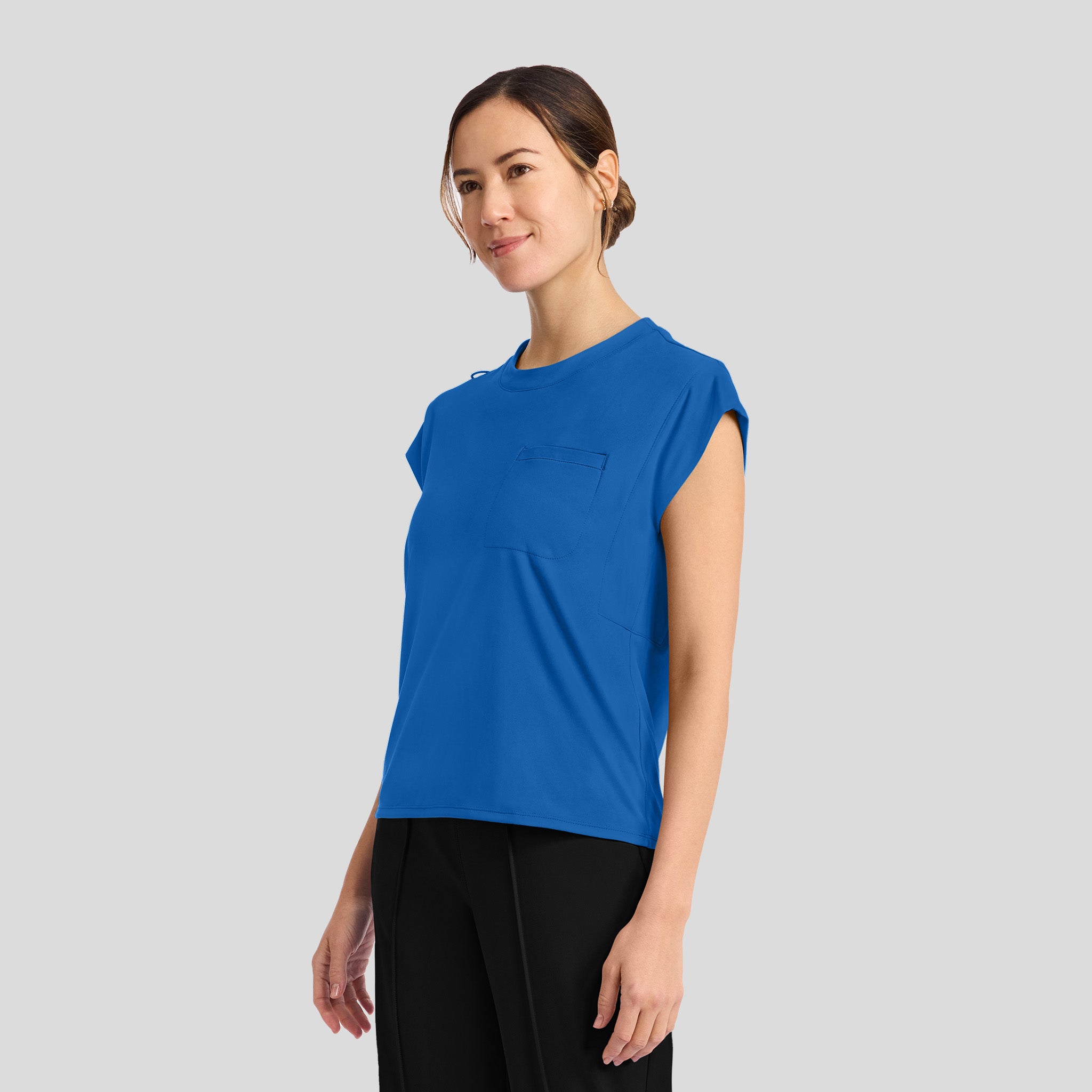 Achieve Crew Neck Scrub Top | Royal
