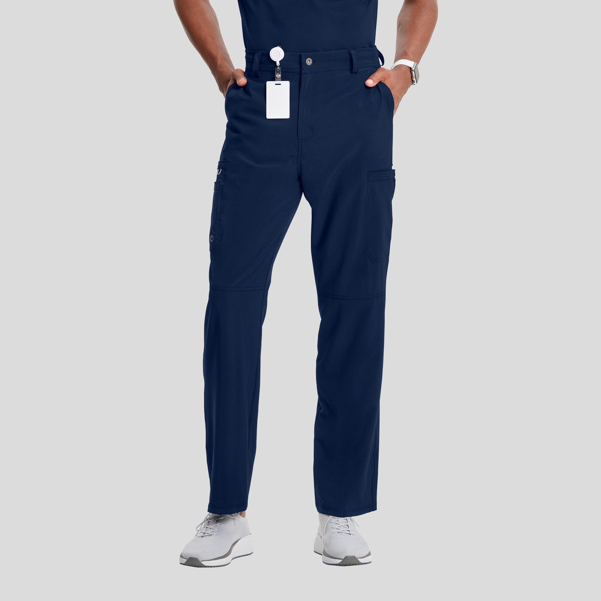Men's Zip Fly Cargo Scrub Pant | Navy