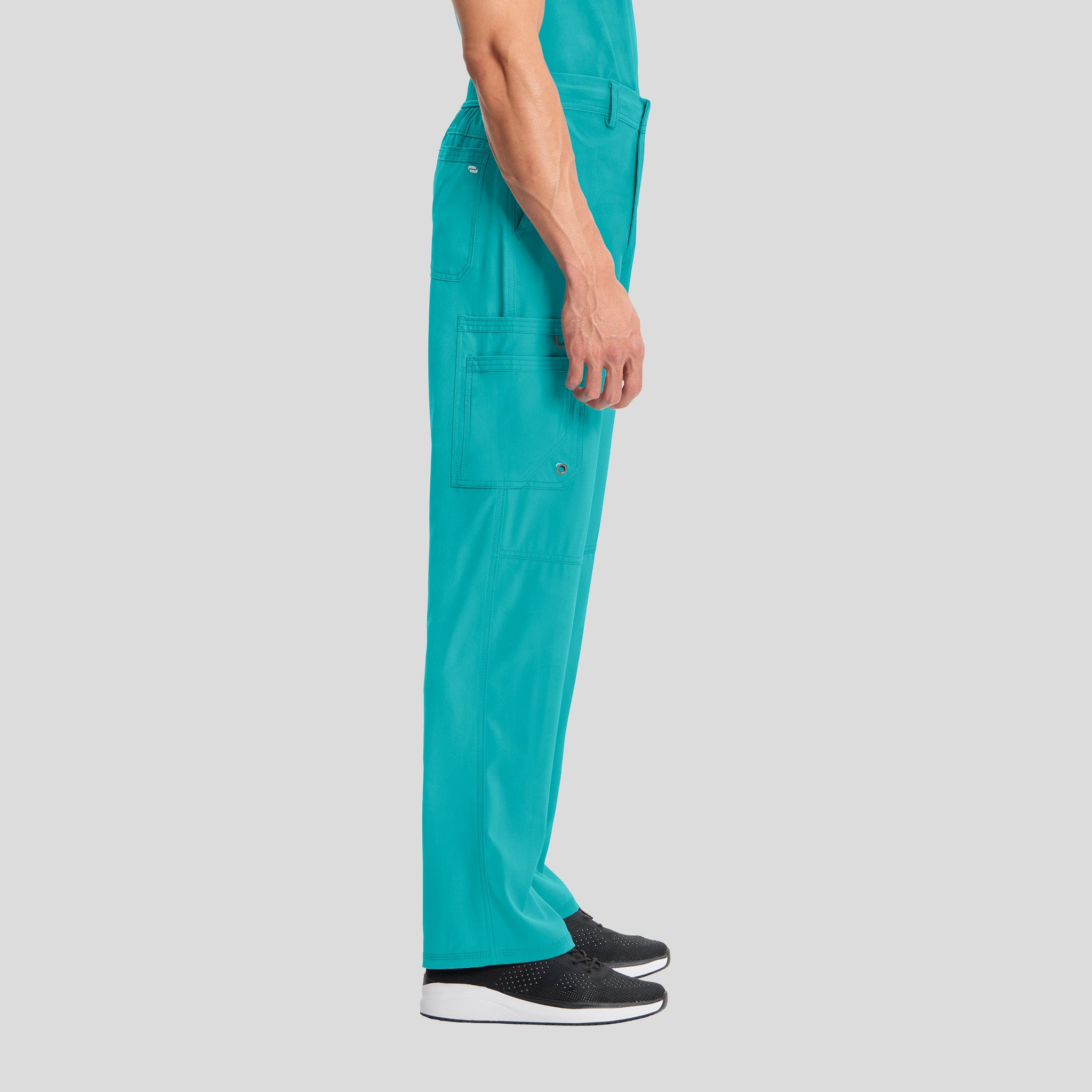 Men's Zip Fly Cargo Scrub Pant | Teal