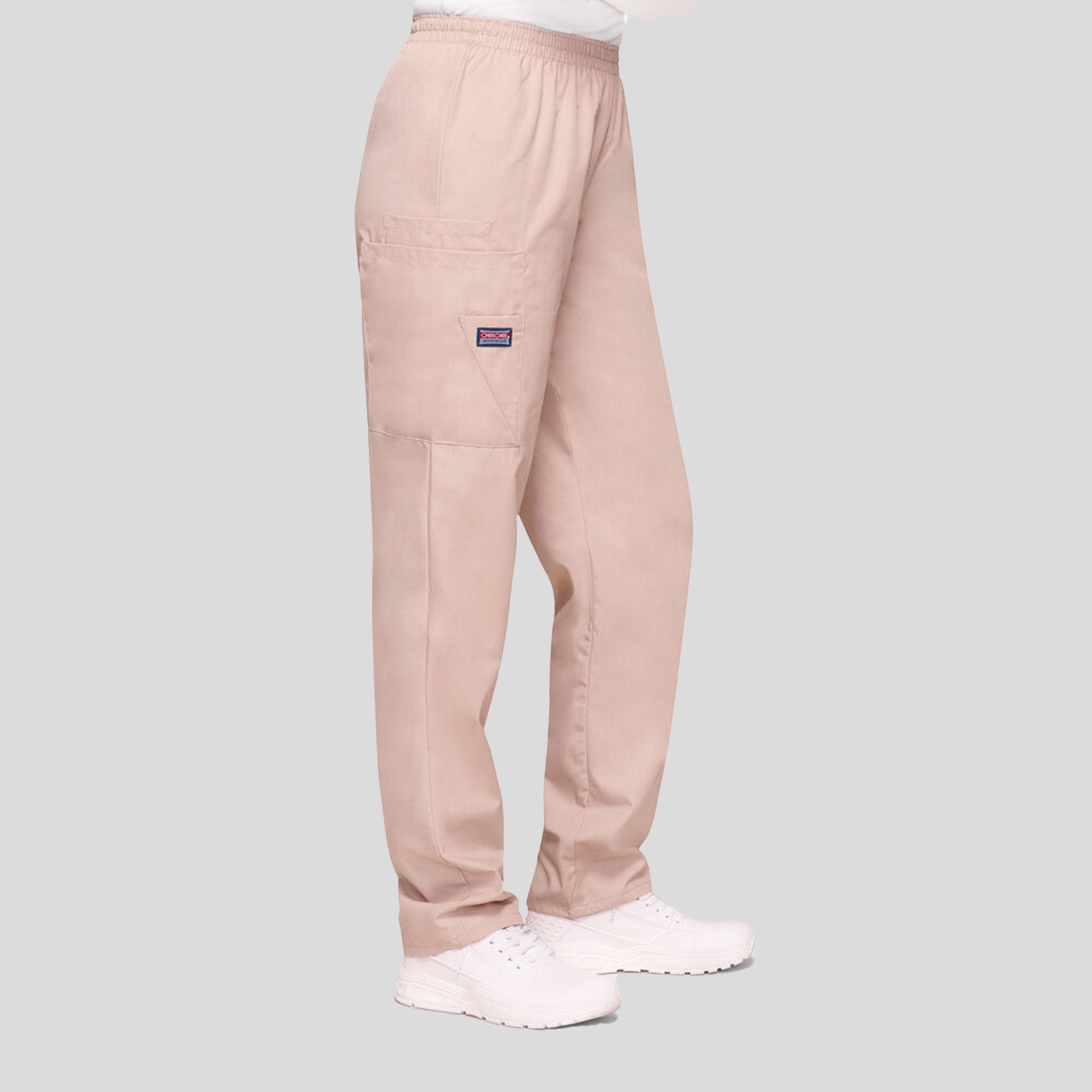 Elastic Waist Utility Scrub Pant | Khaki