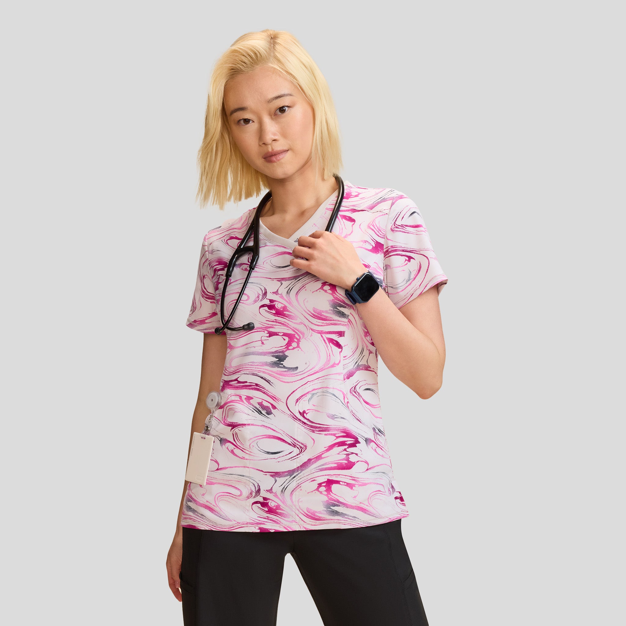 Marble Daze Print Top