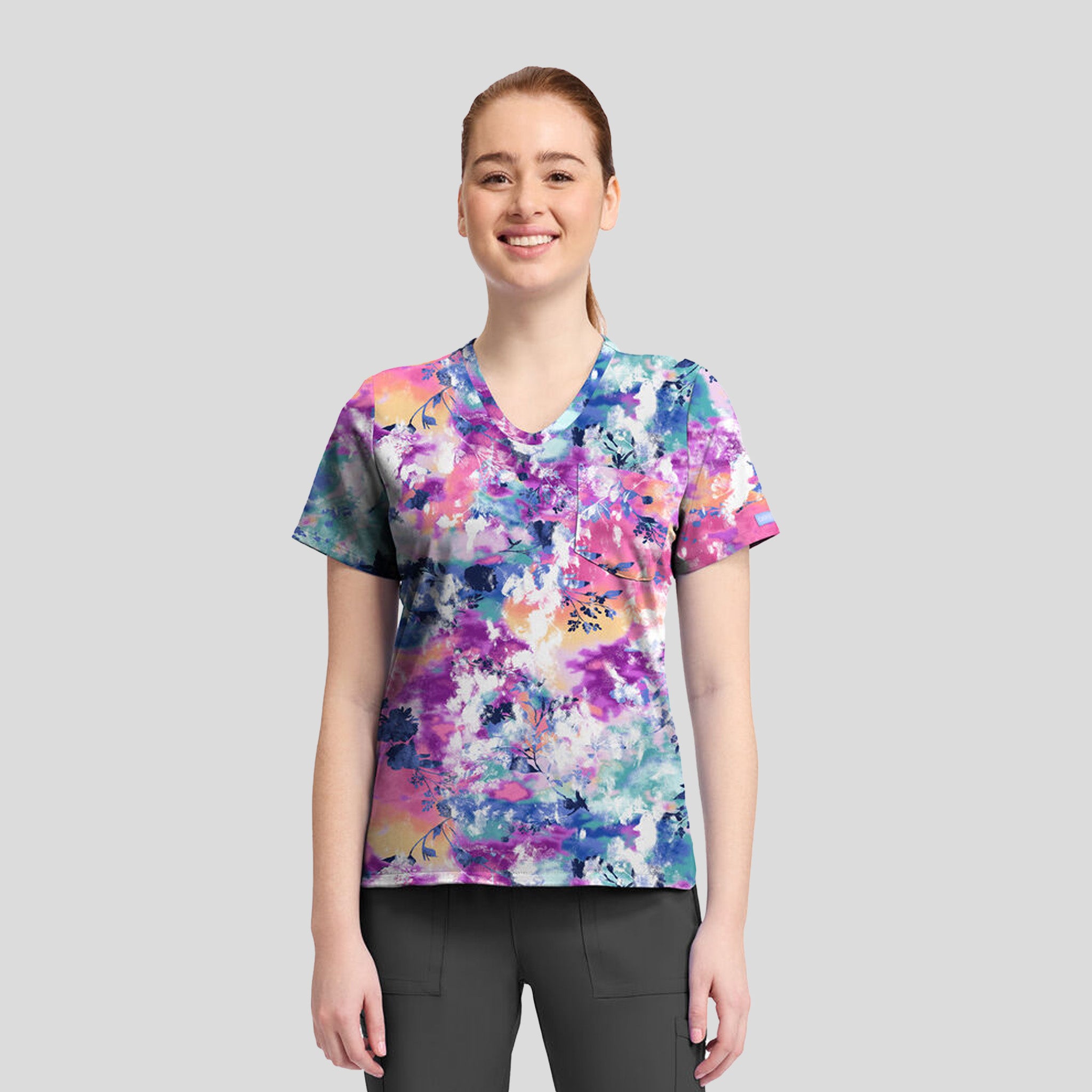 Print Top | Botanical Tie Dye