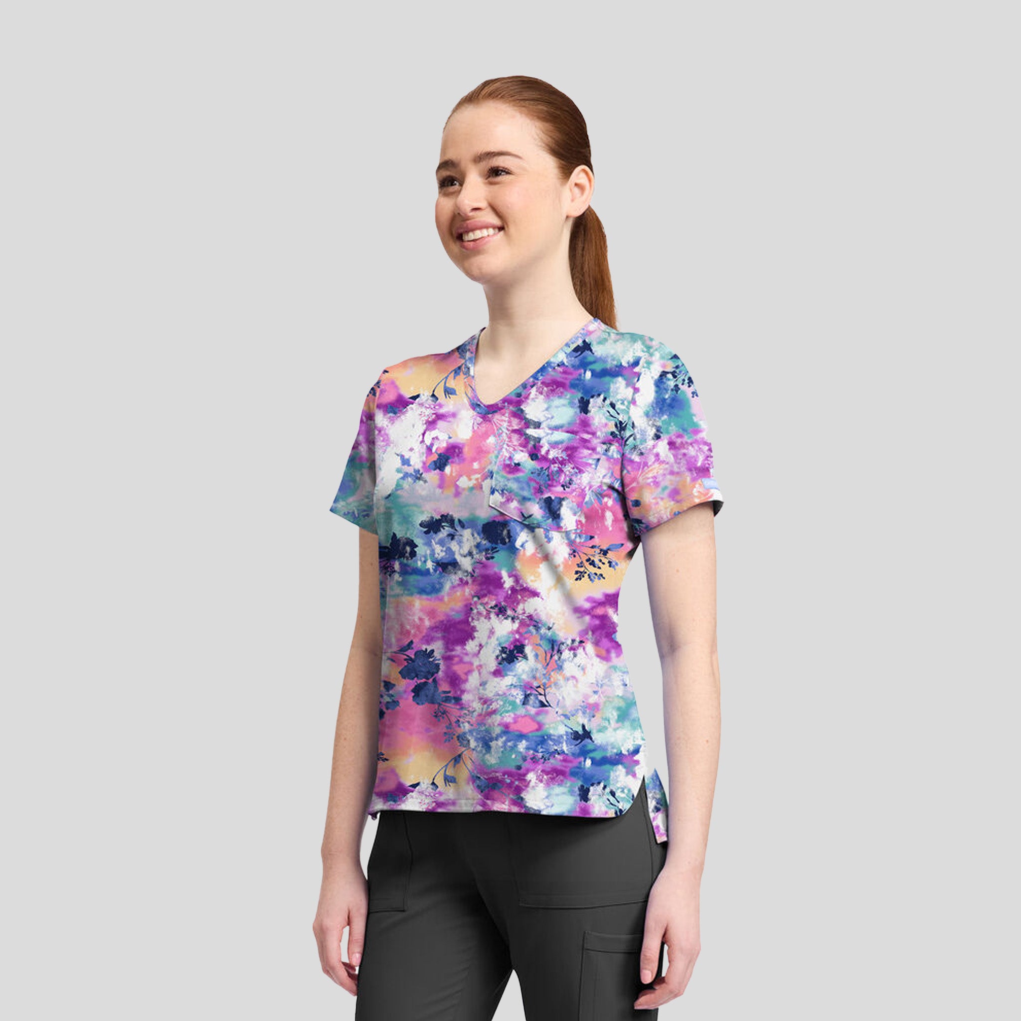 Print Top | Botanical Tie Dye