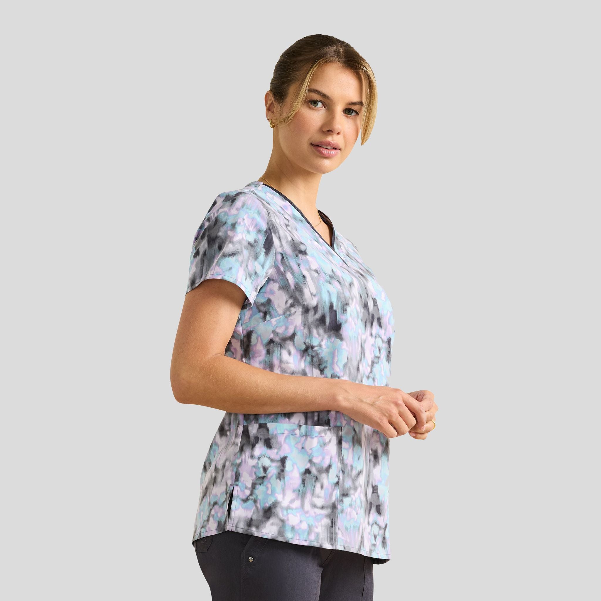 Amanda Color Flow Print Top | CLFW