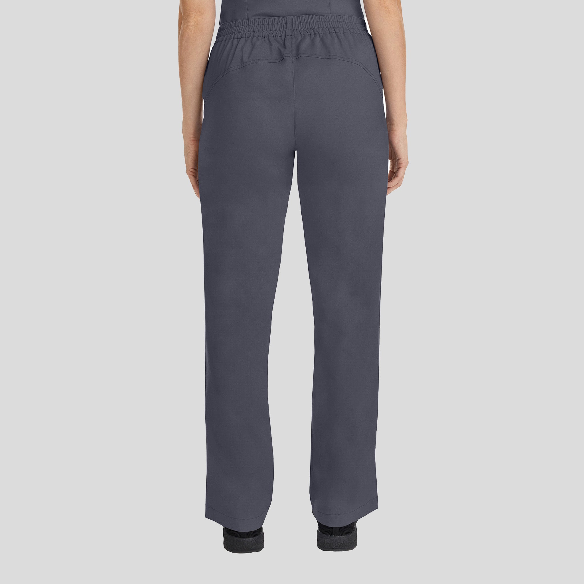 Taylor Elastic Waist Drawstring Scrub Pant | Pewter