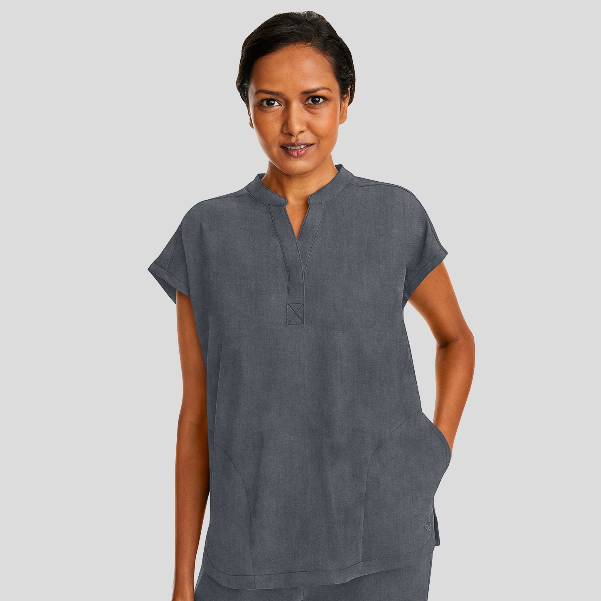 HEH_HEALINGHANDS_PURPLELABEL_JOURNEYTOP_2152_HEATHERGREY_FRONT2