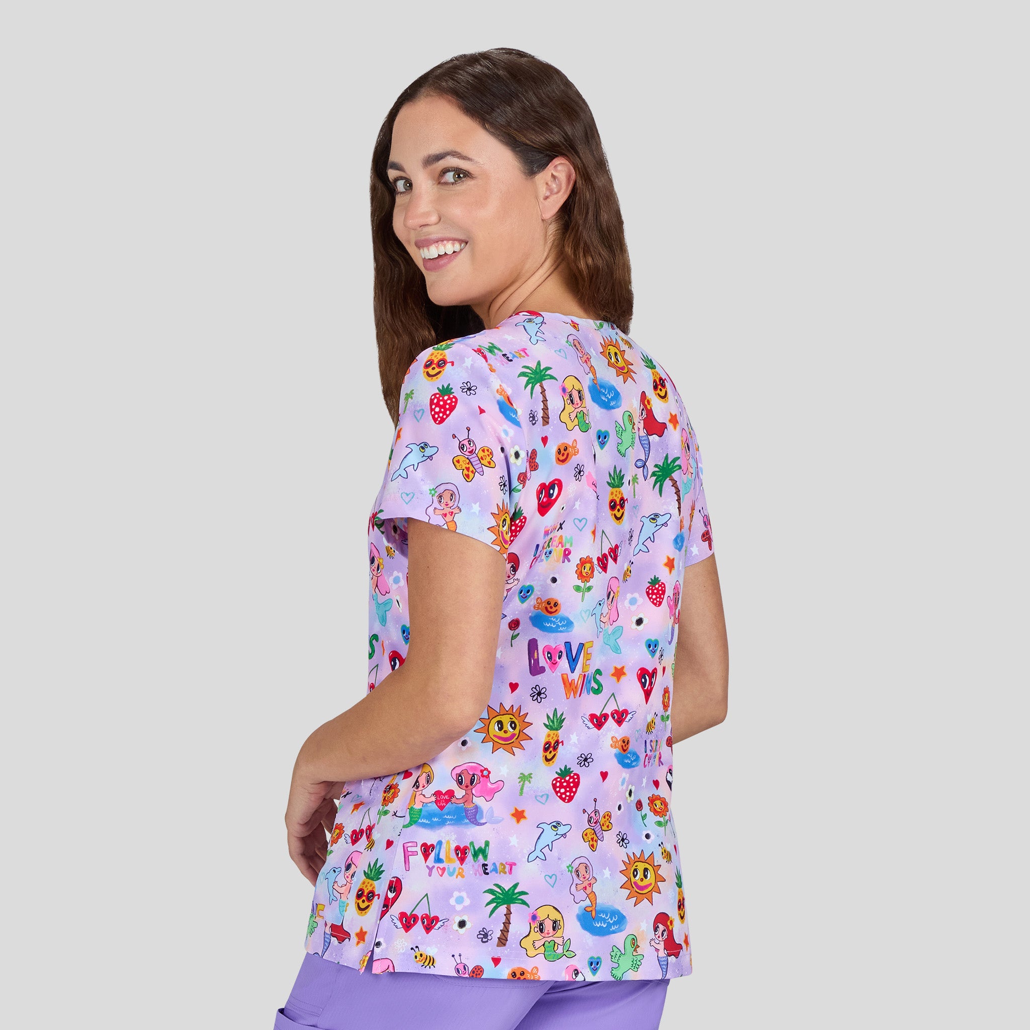 Artists Series Momi Print Top | BBH Pink Lemonade