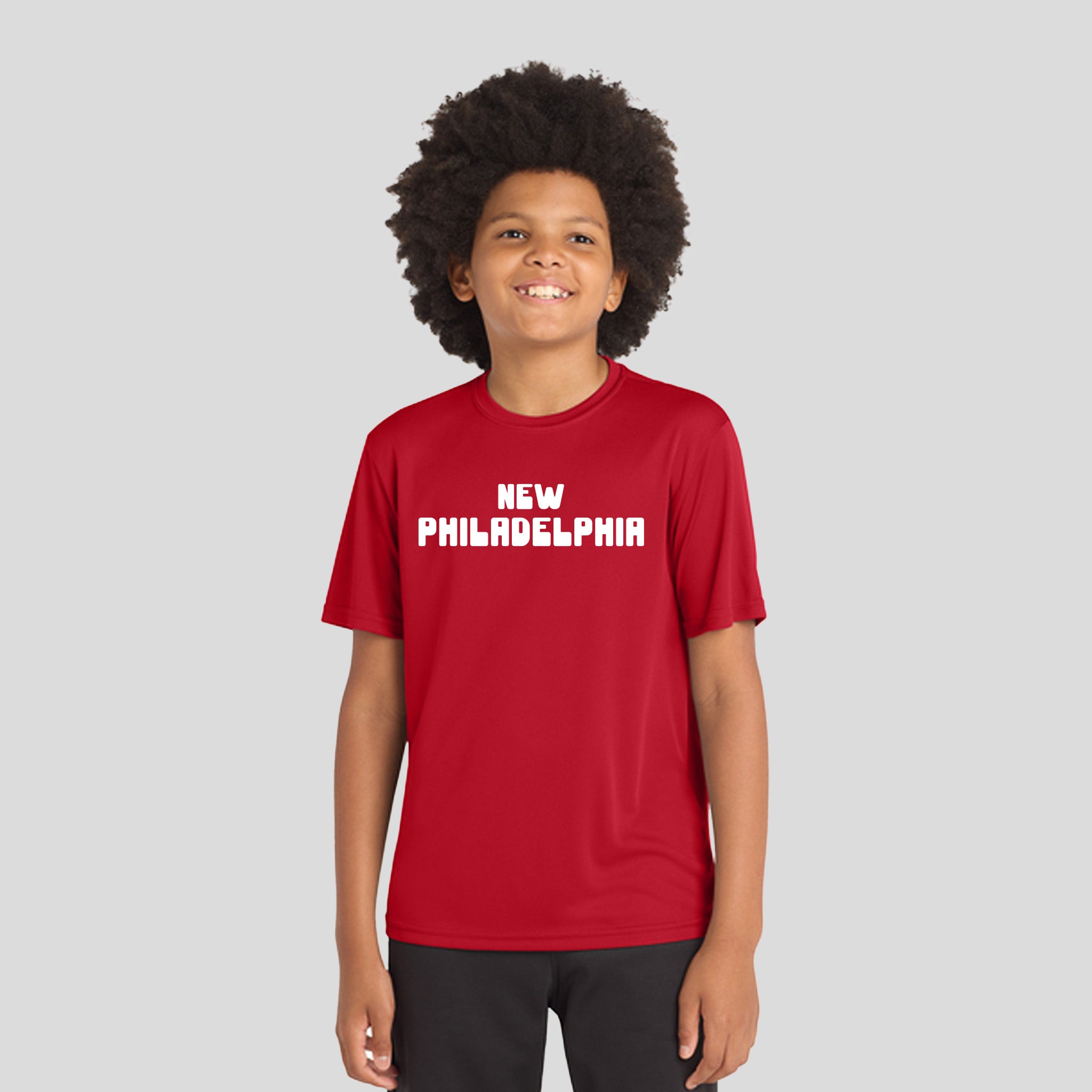 Youth New Philadelphia Core Competitor Tee | Red
