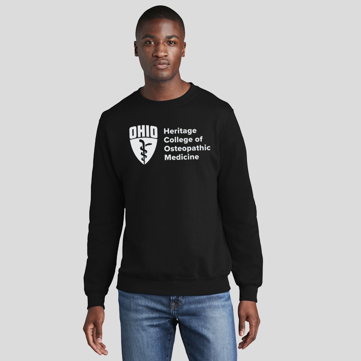OU Core Fleece Crewneck Sweatshirt - School Logo | Black
