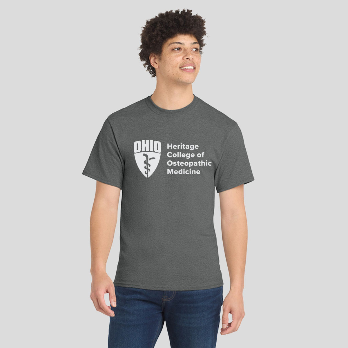 OU Core Blend Tee - School Logo | Graphite Heather