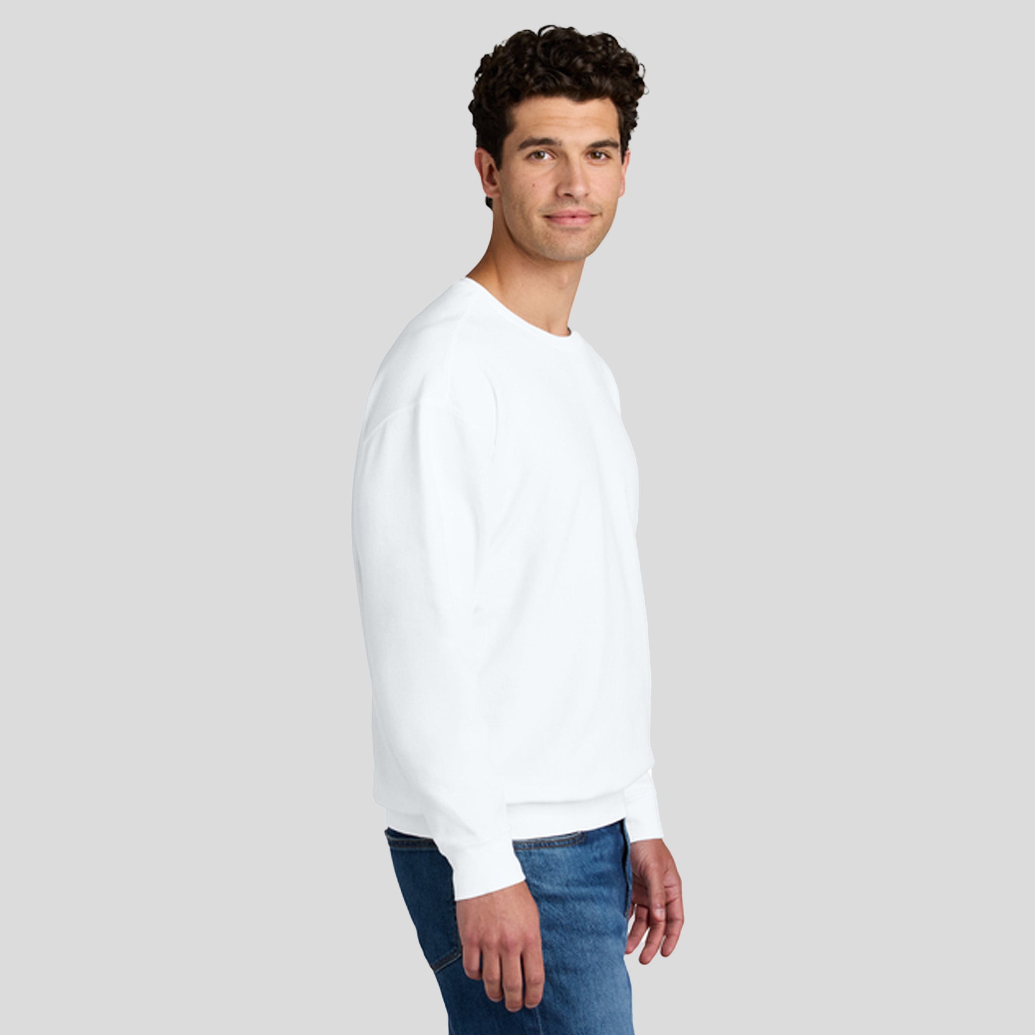 Lightweight Crewneck Sweatshirt | White