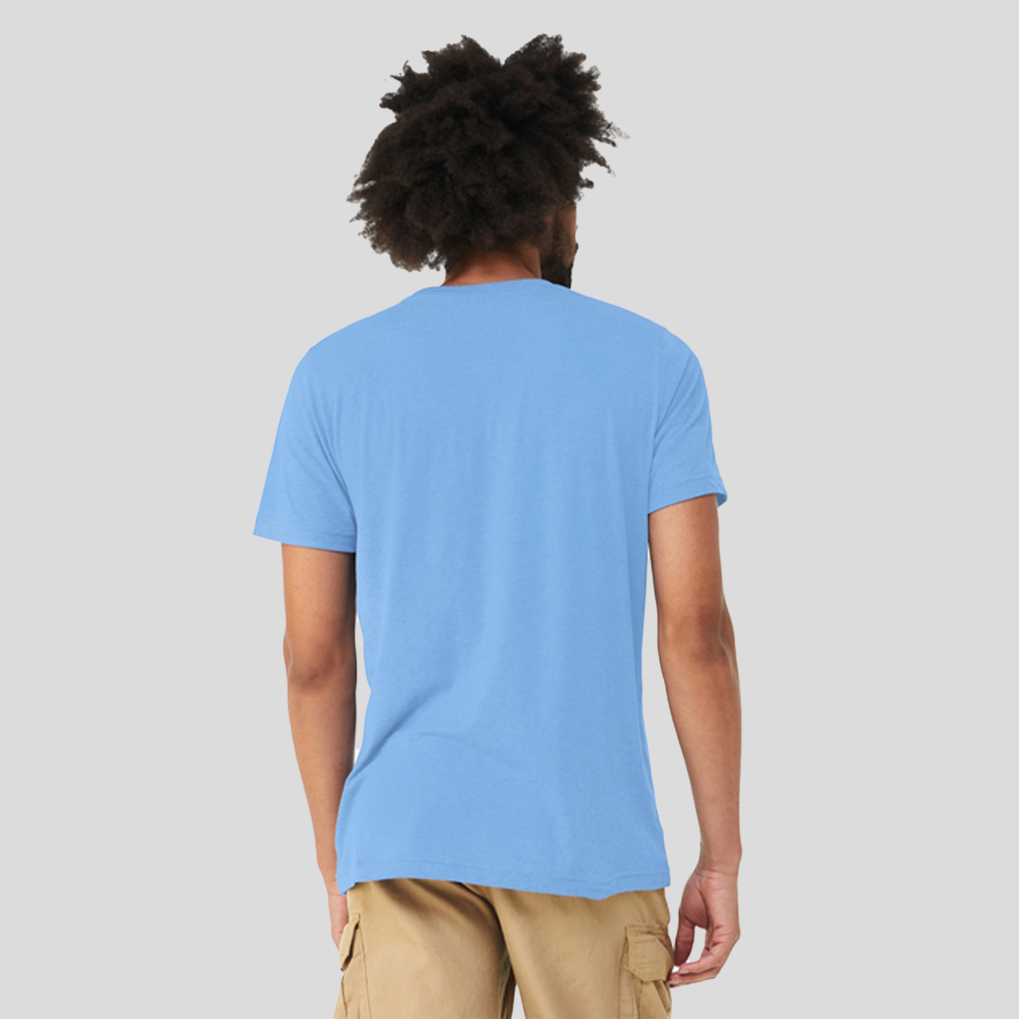 Unisex Triblend Short Sleeve Tee | Solid Carolina Blue Triblend