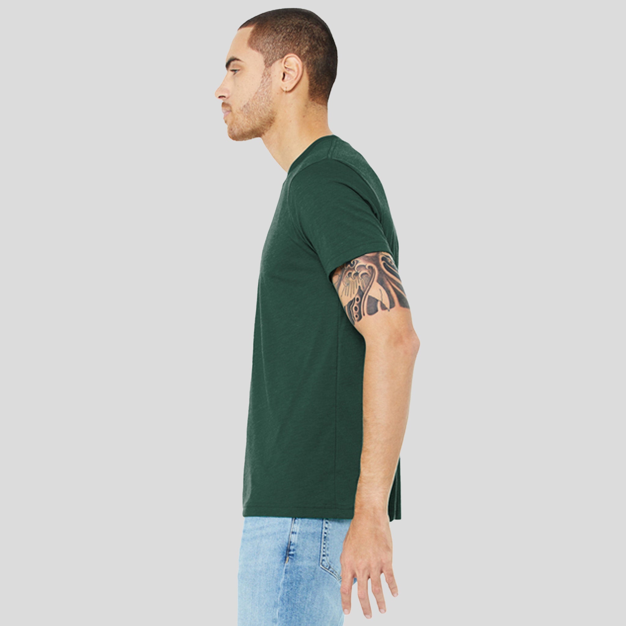Unisex Triblend Short Sleeve Tee | Solid Forest Triblend