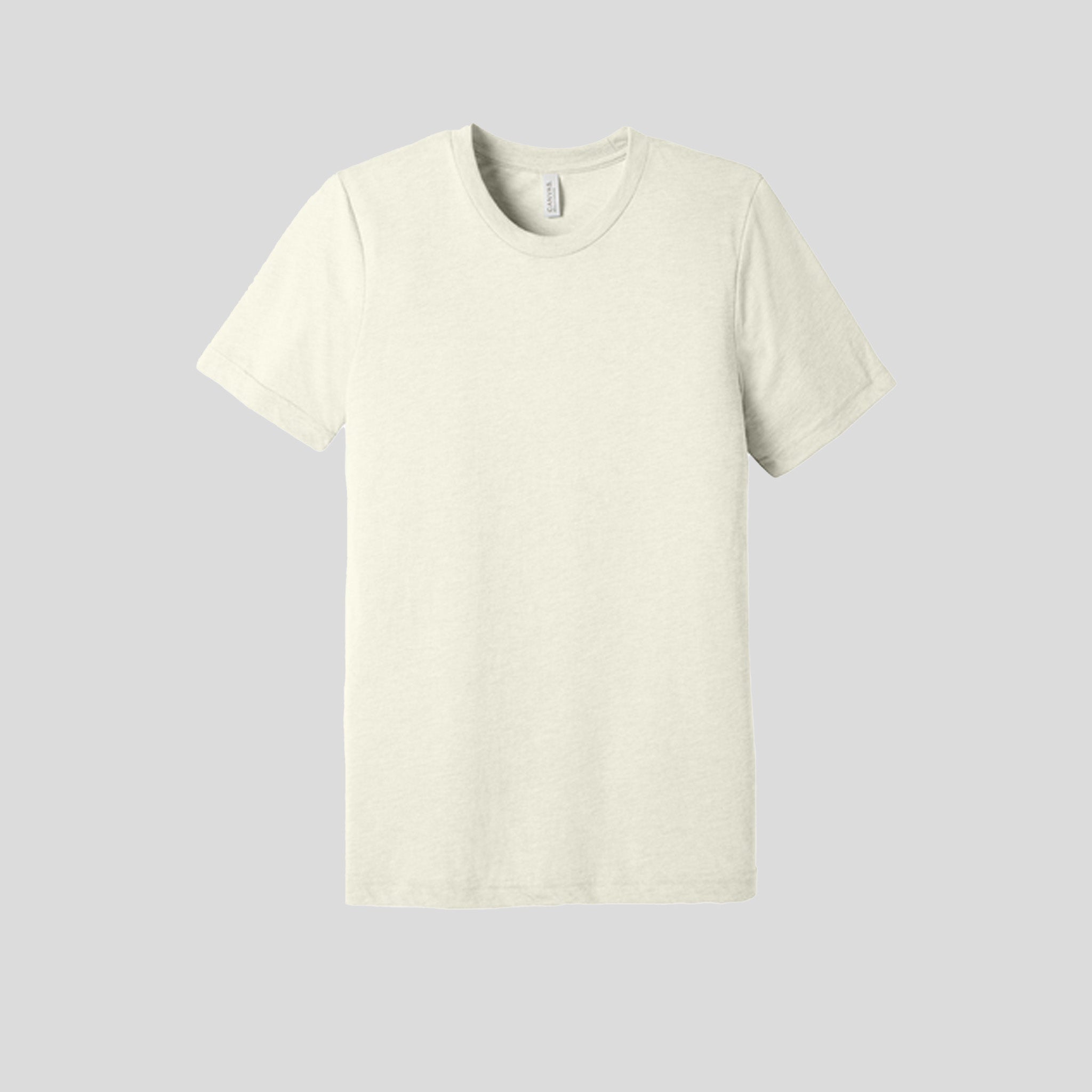 Unisex Triblend Short Sleeve Tee | Solid Natural Triblend