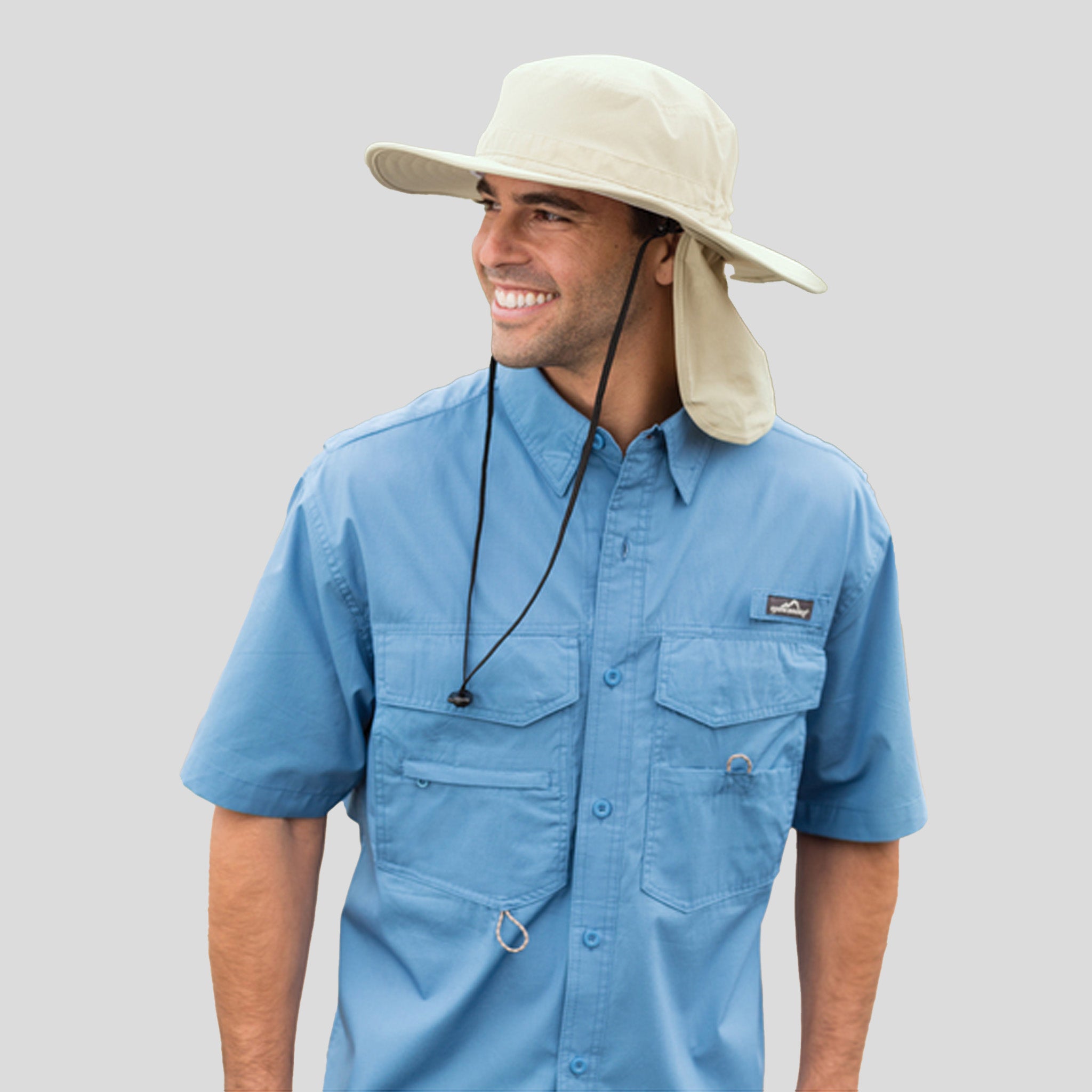 Outdoor Wide-Brim Hat | Coffee Cream