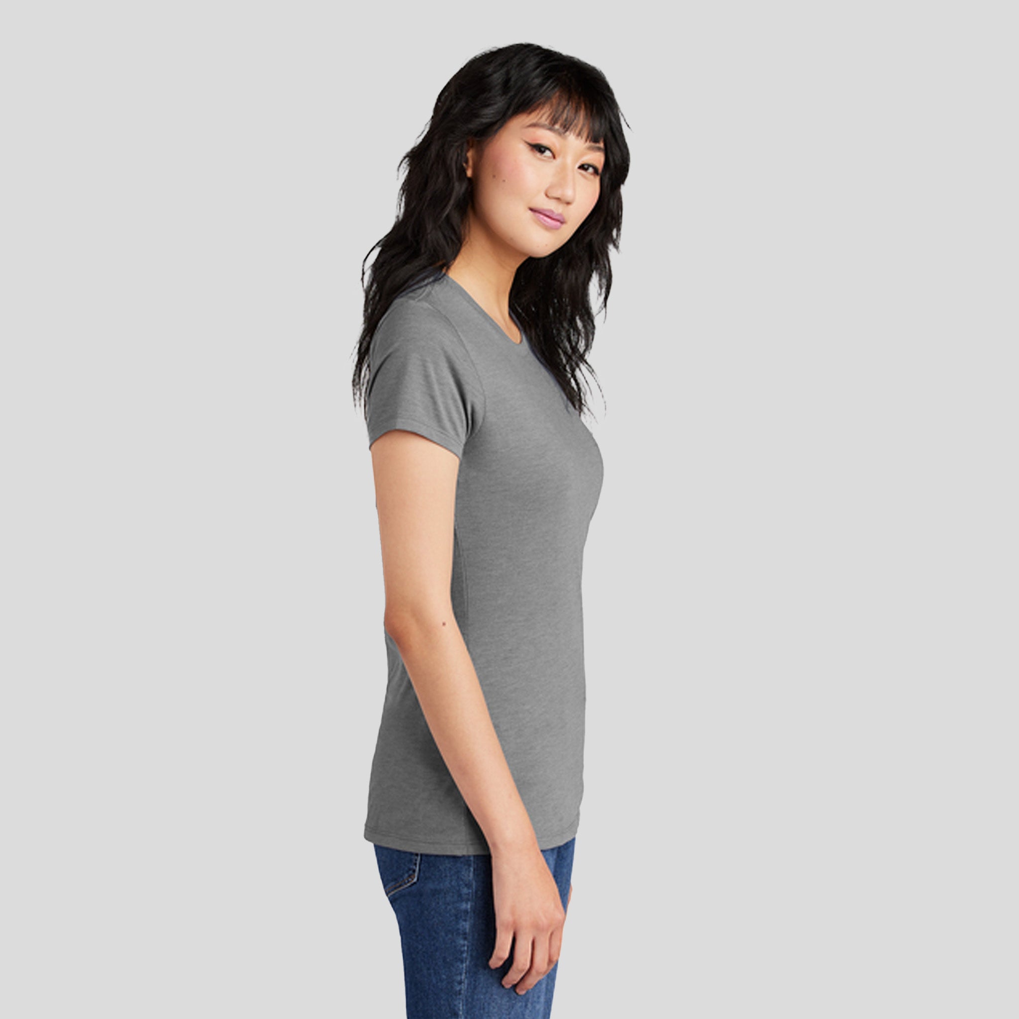 Womenโs Perfect Triยฎ Tee | Grey Frost