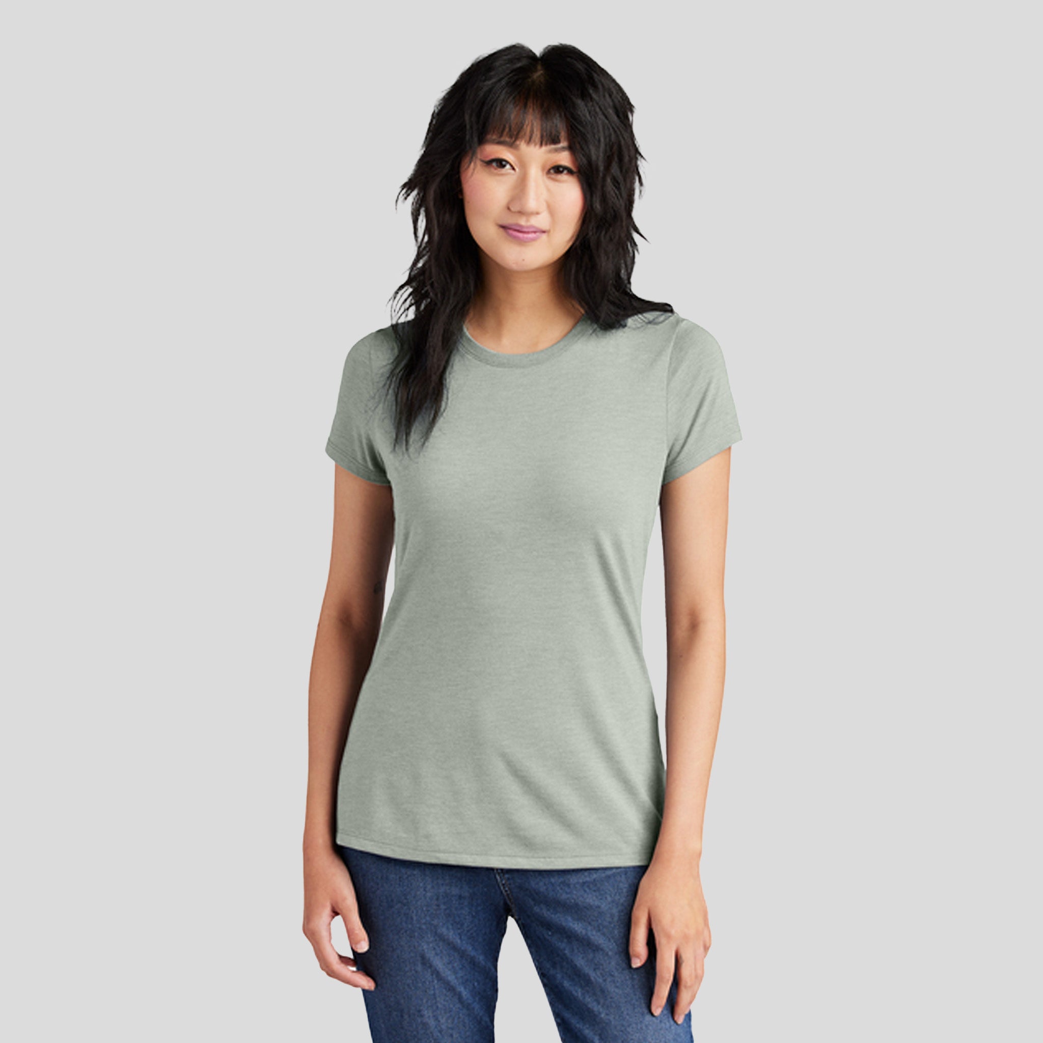 Womenโs Perfect Triยฎ Tee | Heathered Grey