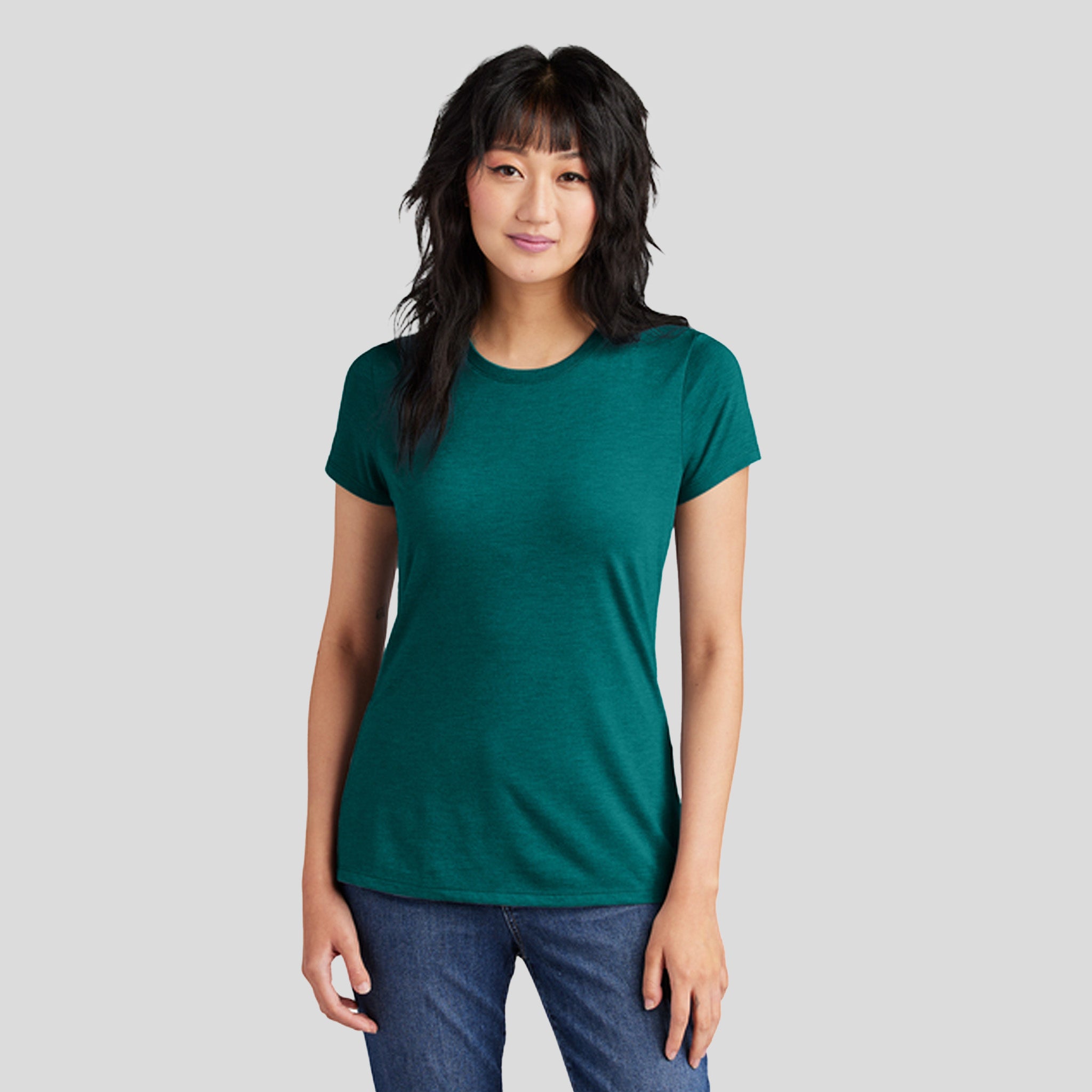 Womenโs Perfect Triยฎ Tee | Heathered Teal