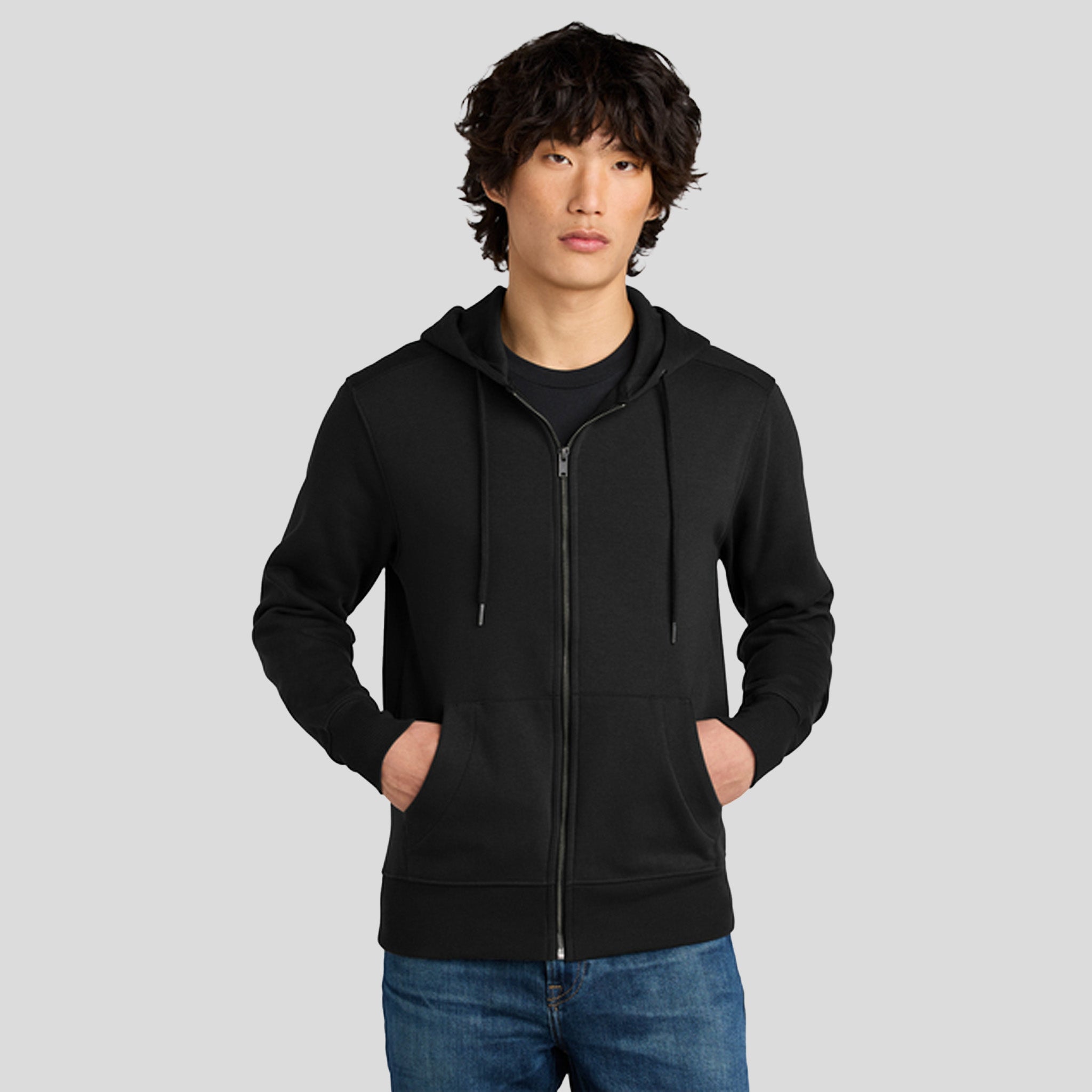 Perfect Weight® Fleece Full-Zip Hoodie | Jet Black
