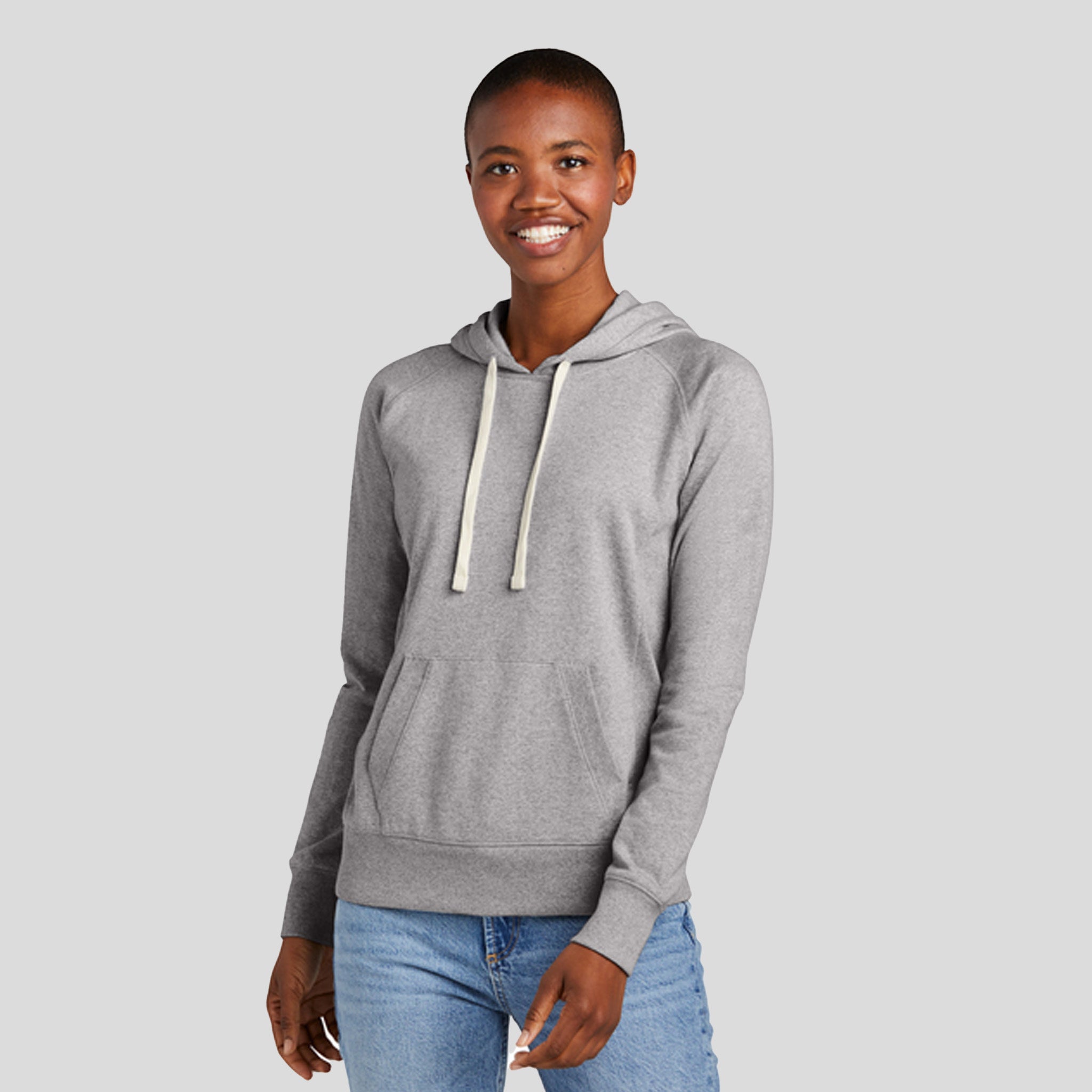 Womenโs Re-Fleeceโข Hoodie | Light Heather Grey