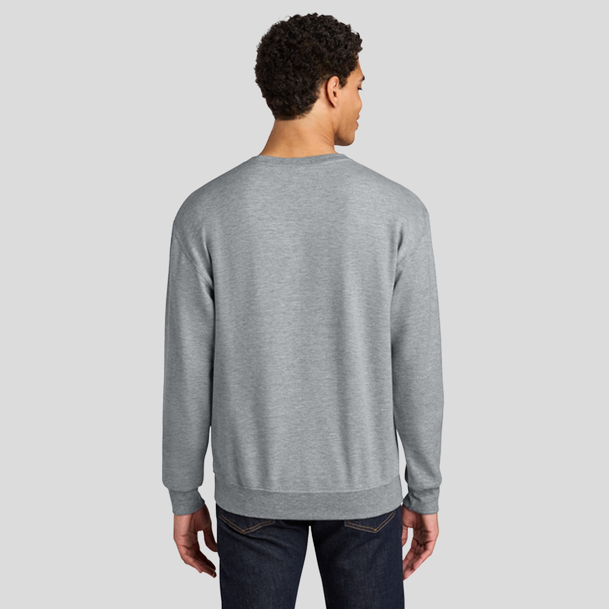 Ultimateβ’ Unisex CVC Ring Spun Crewneck Sweatshirt | Athletic Heather