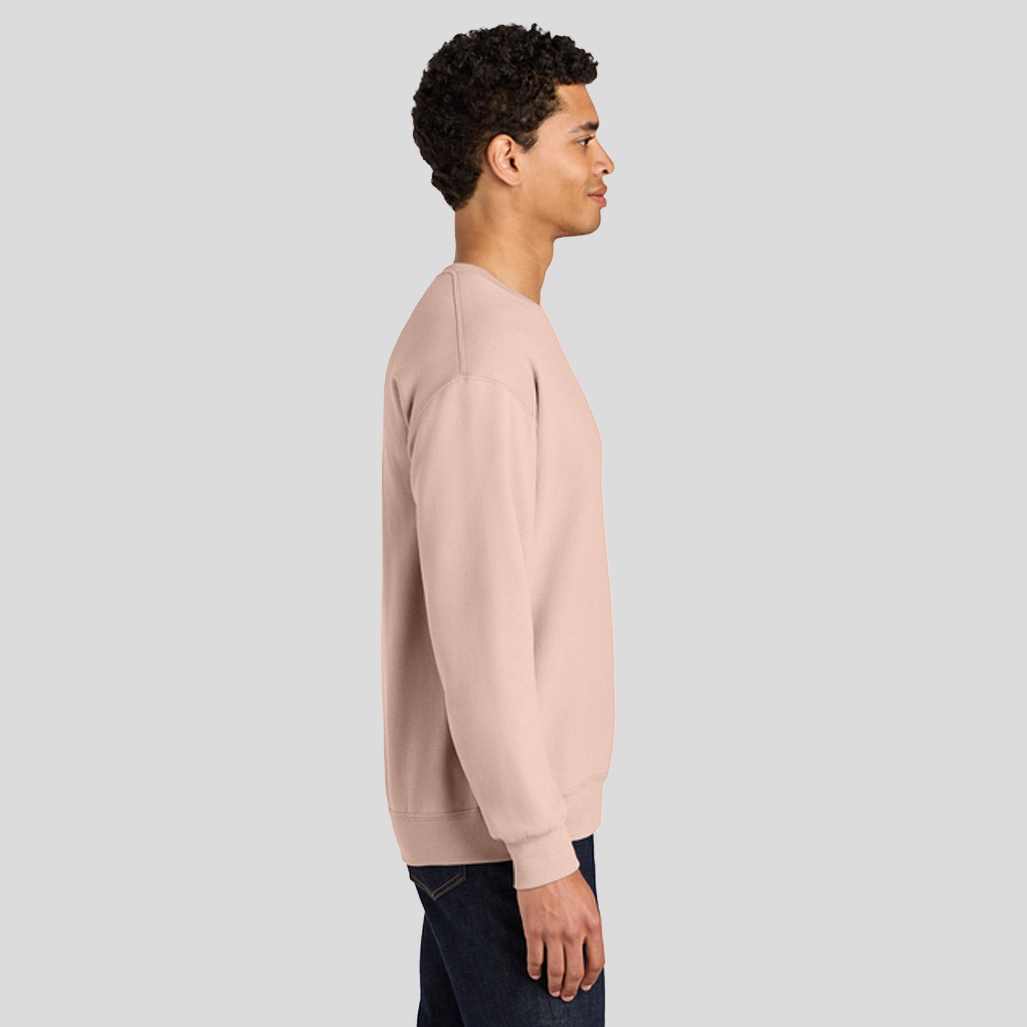 Ultimateβ’ Unisex CVC Ring Spun Crewneck Sweatshirt | Blush Pink