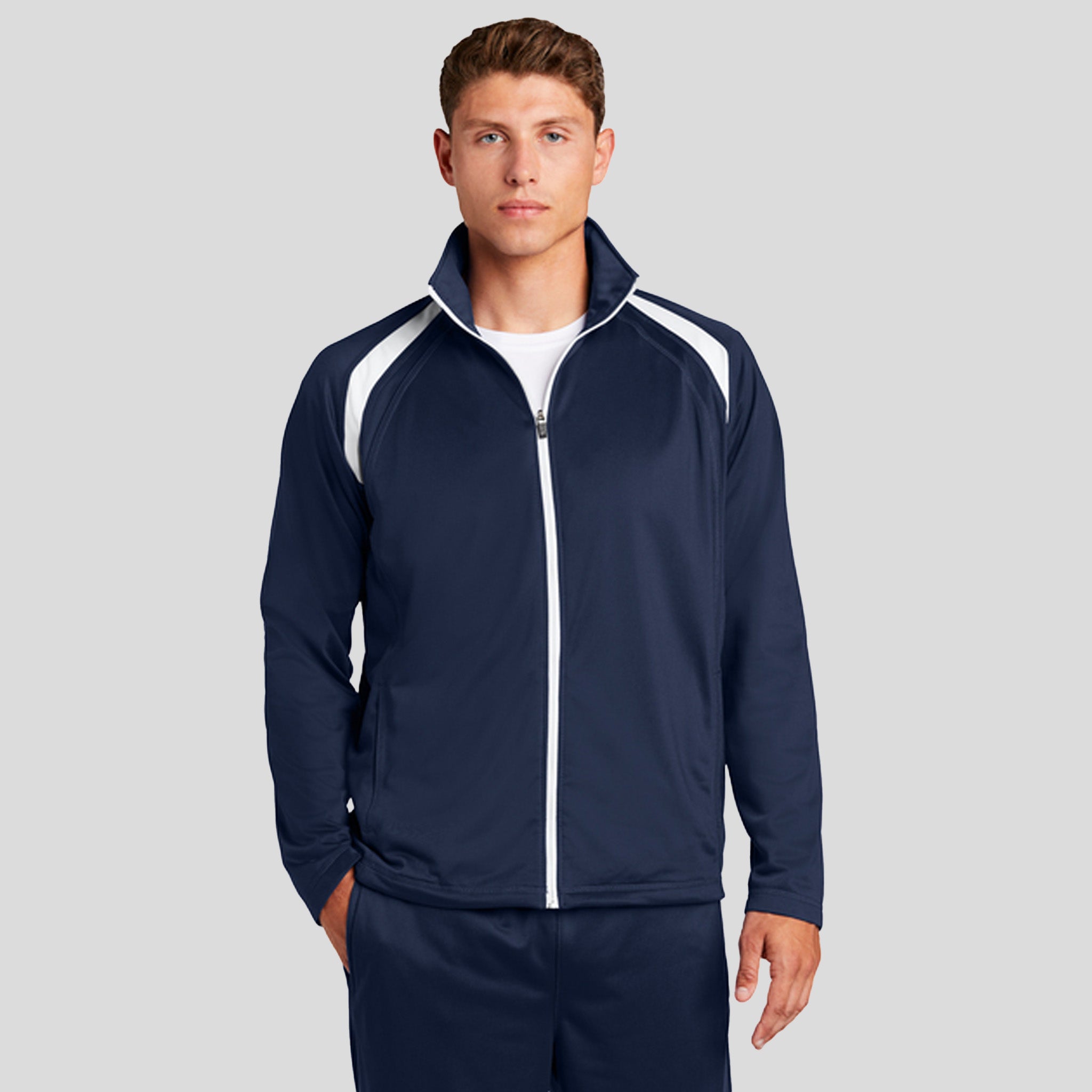 Tricot Track Jacket | True Navy/White