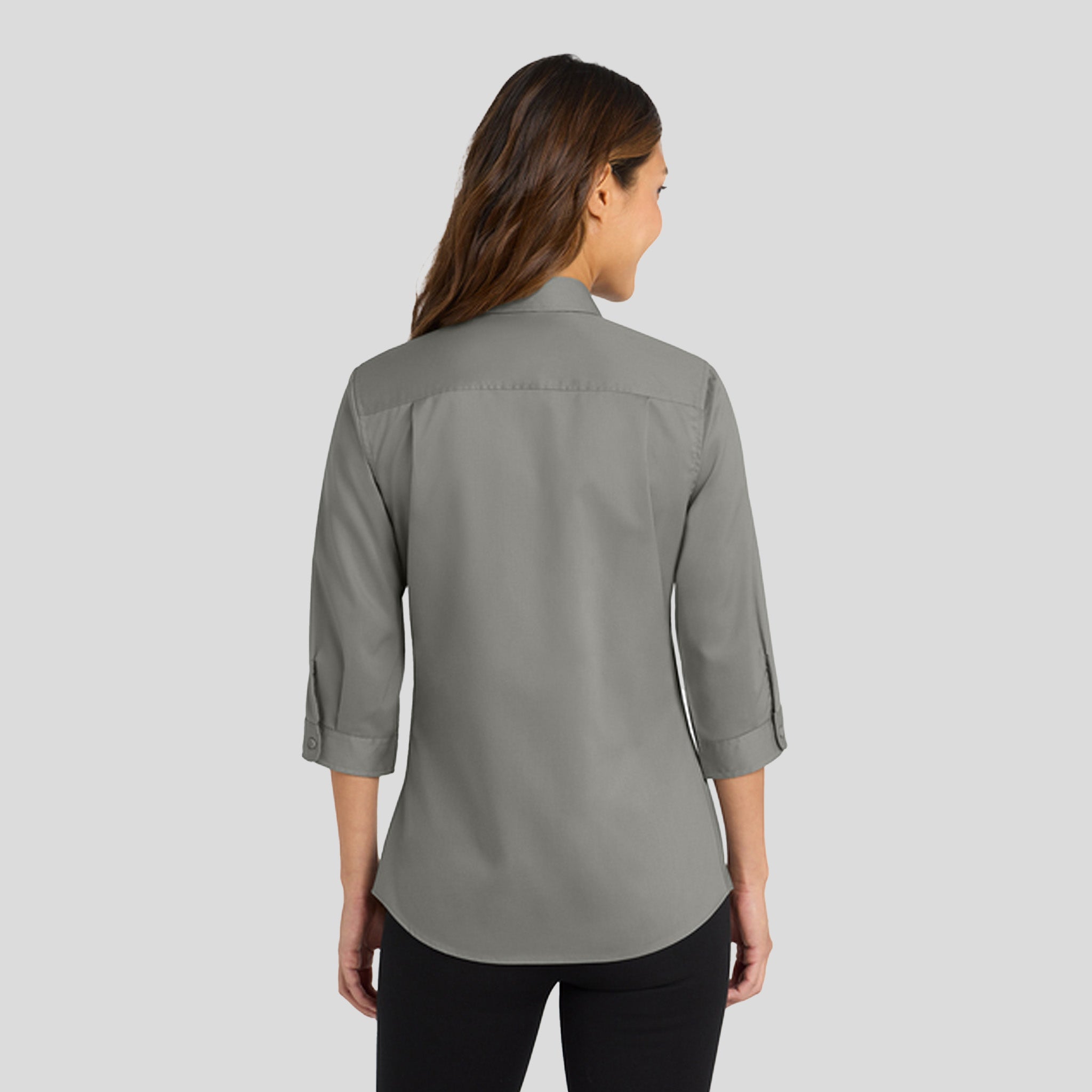 Women's 3/4-Sleeve SuperProβ’ Twill Shirt | Monument Grey