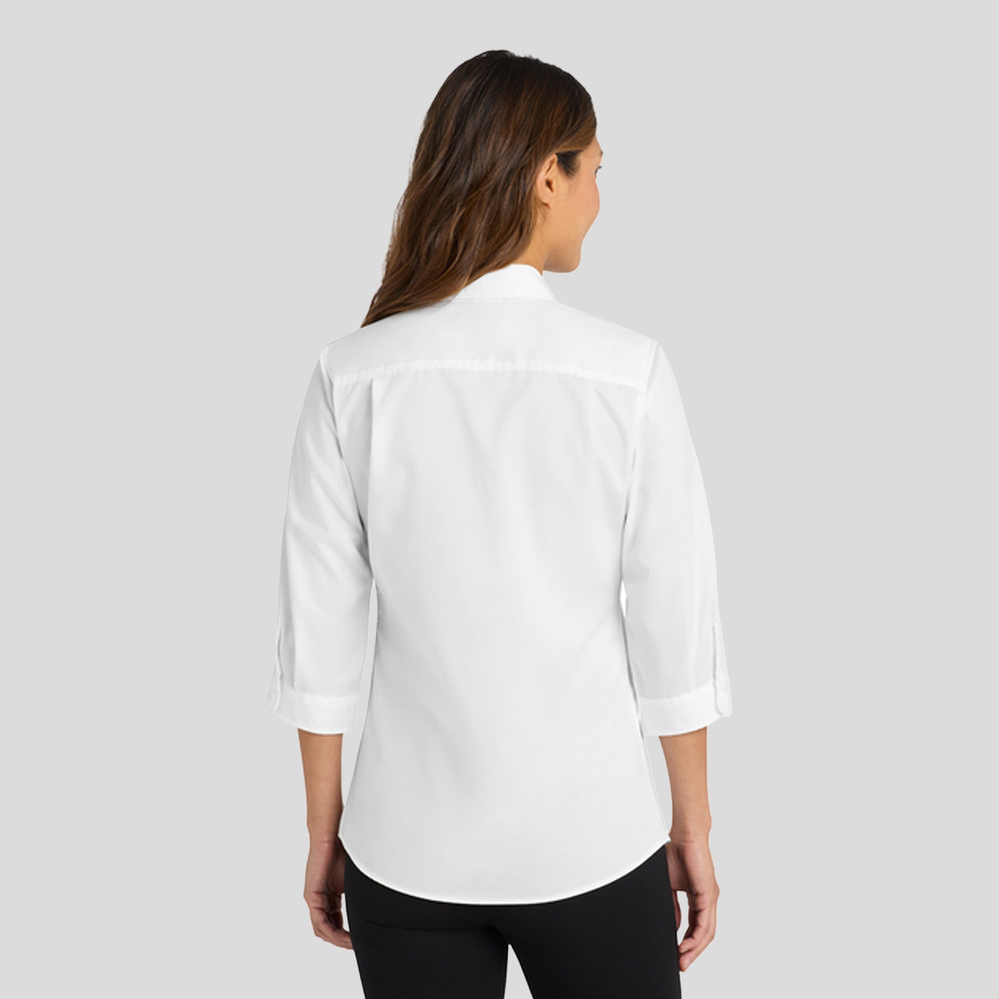 Women's 3/4-Sleeve SuperProβ’ Twill Shirt | White