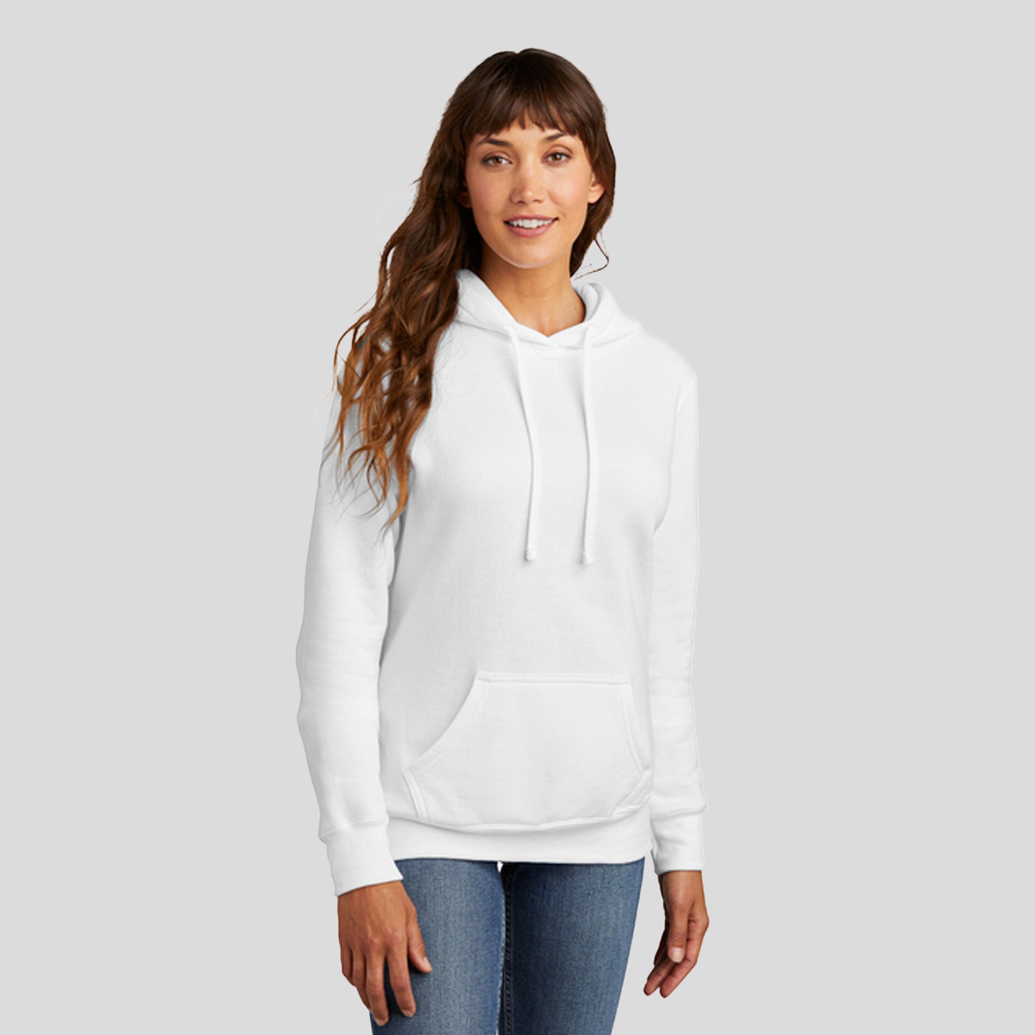 Women's Core Fleece Pullover Hooded Sweatshirt | White