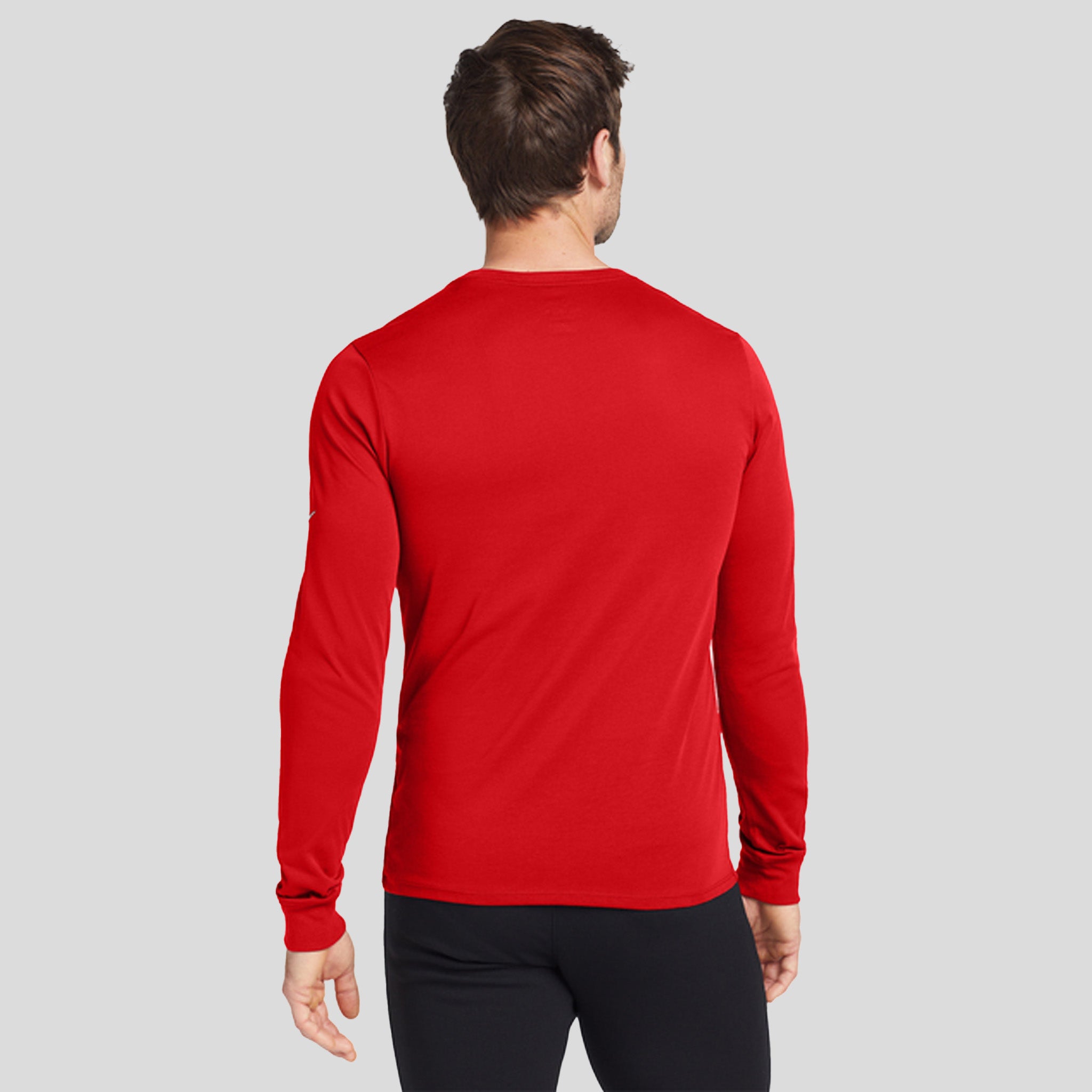 Dri-FIT Cotton/Poly Long Sleeve Tee | University Red