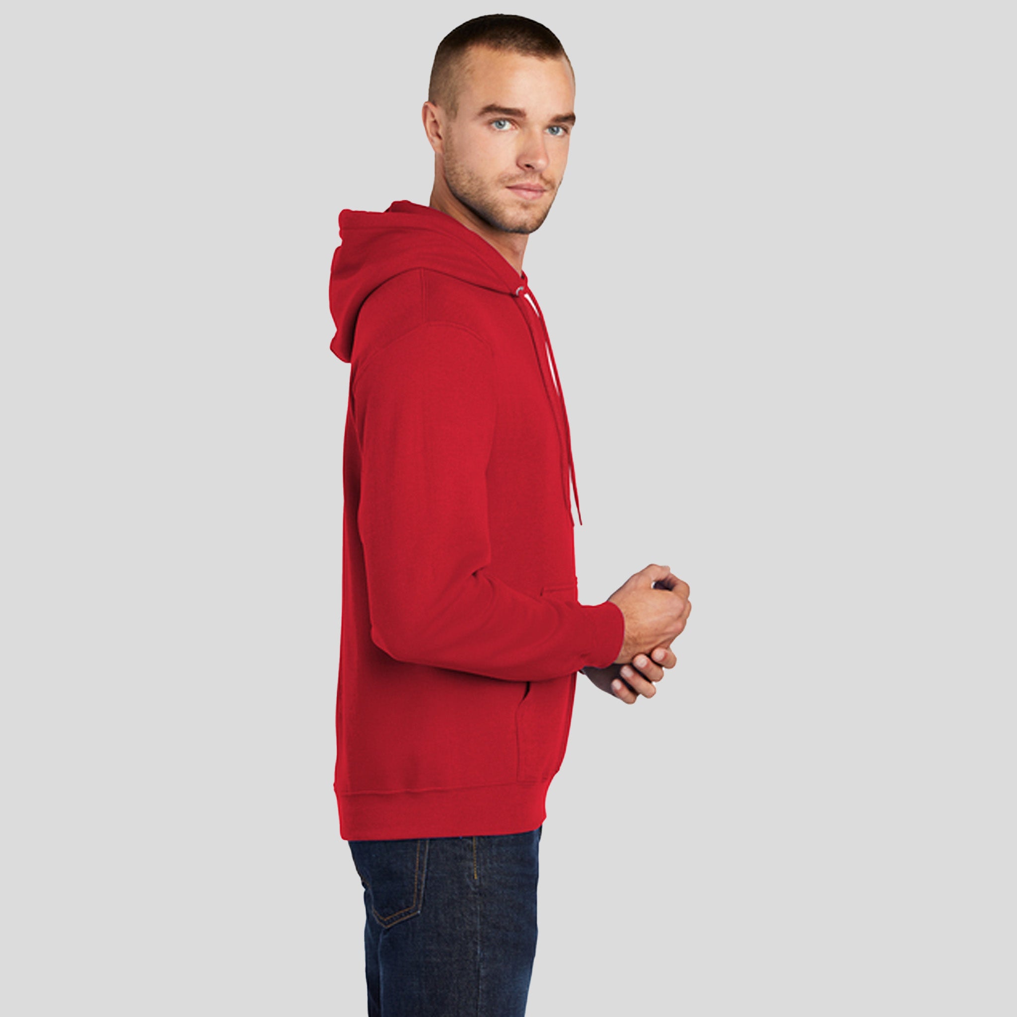 Tall Core Fleece Pullover Hooded Sweatshirt | Red