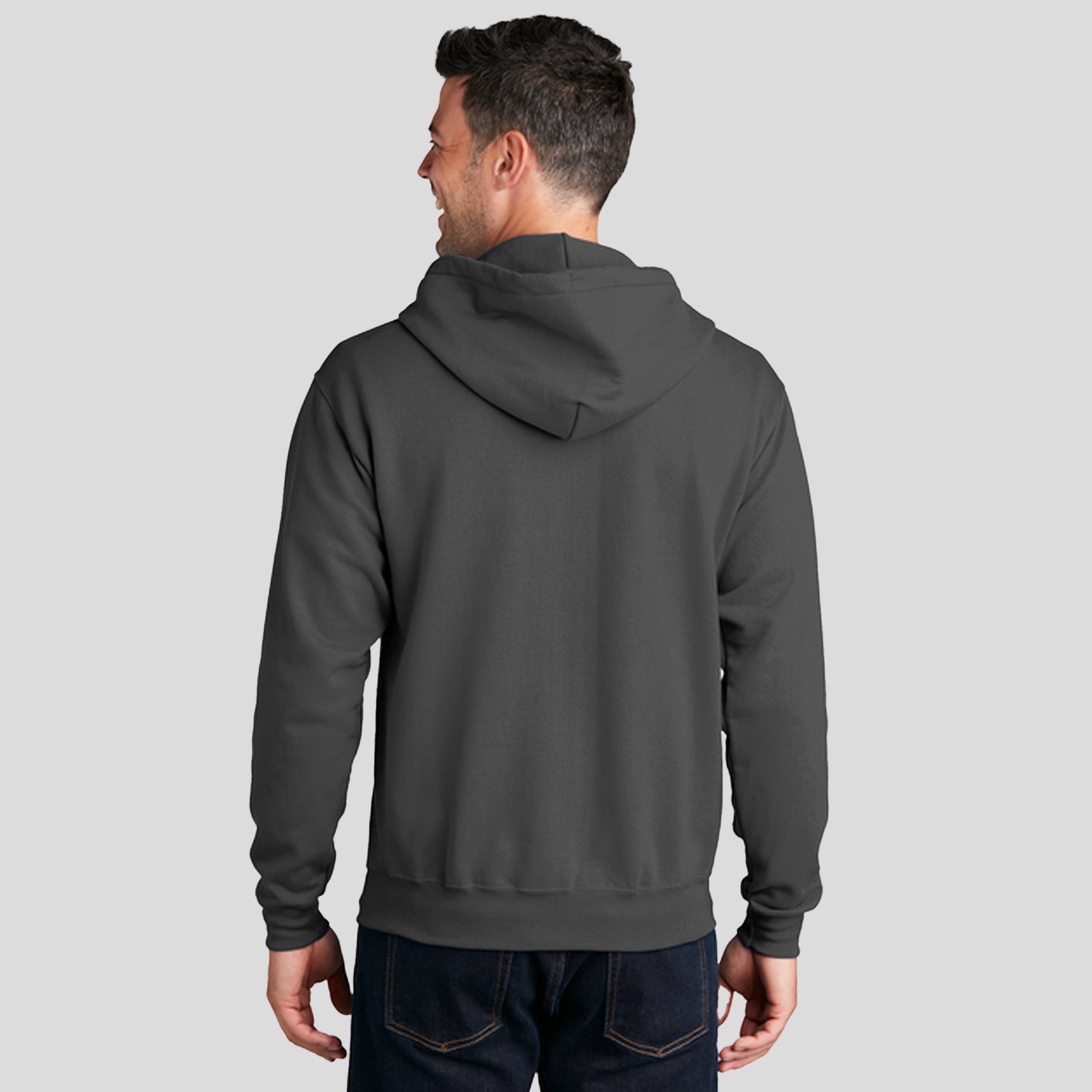 Core Fleece Full-Zip Hooded Sweatshirt | Charcoal
