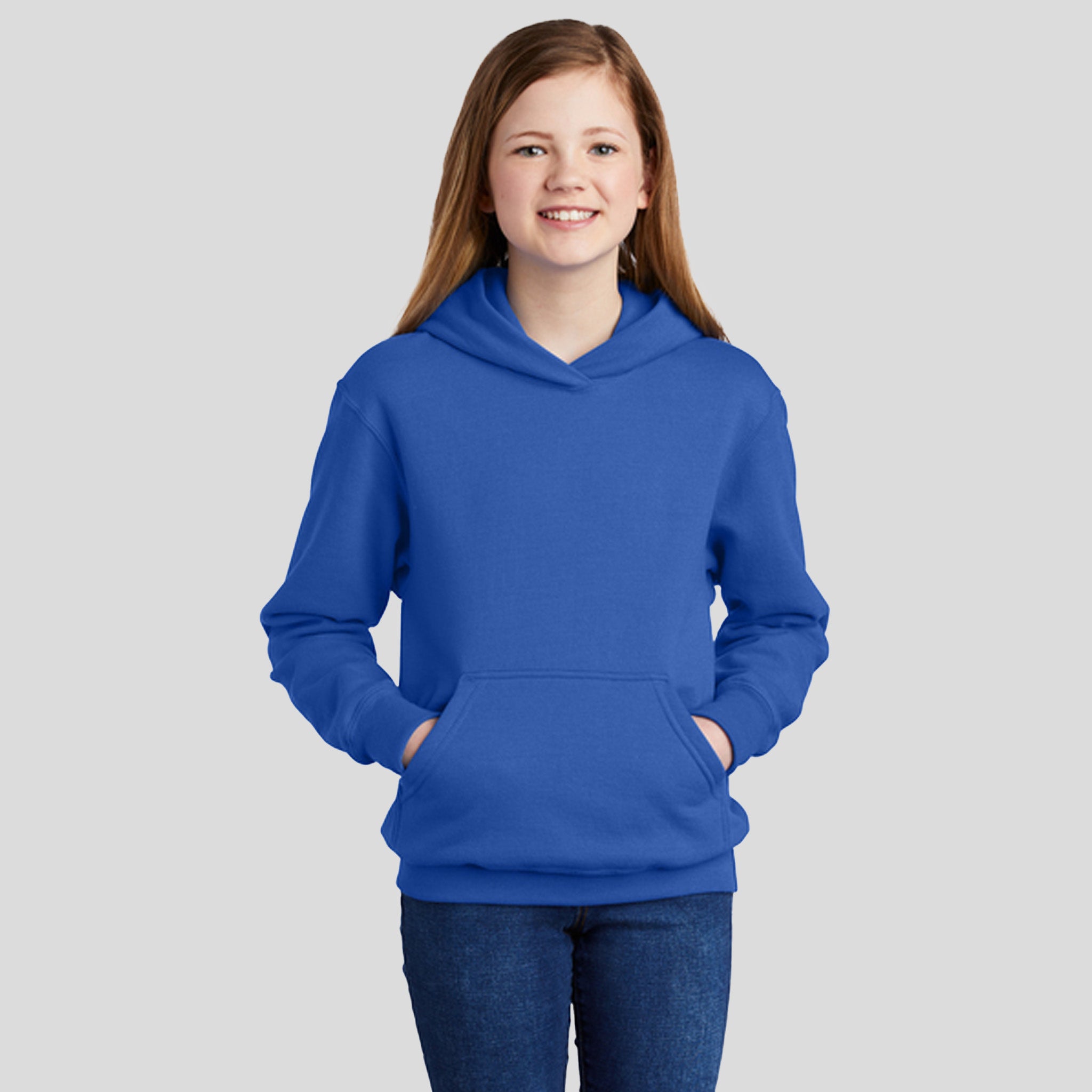 Youth Core Fleece Pullover Hooded Sweatshirt | Royal