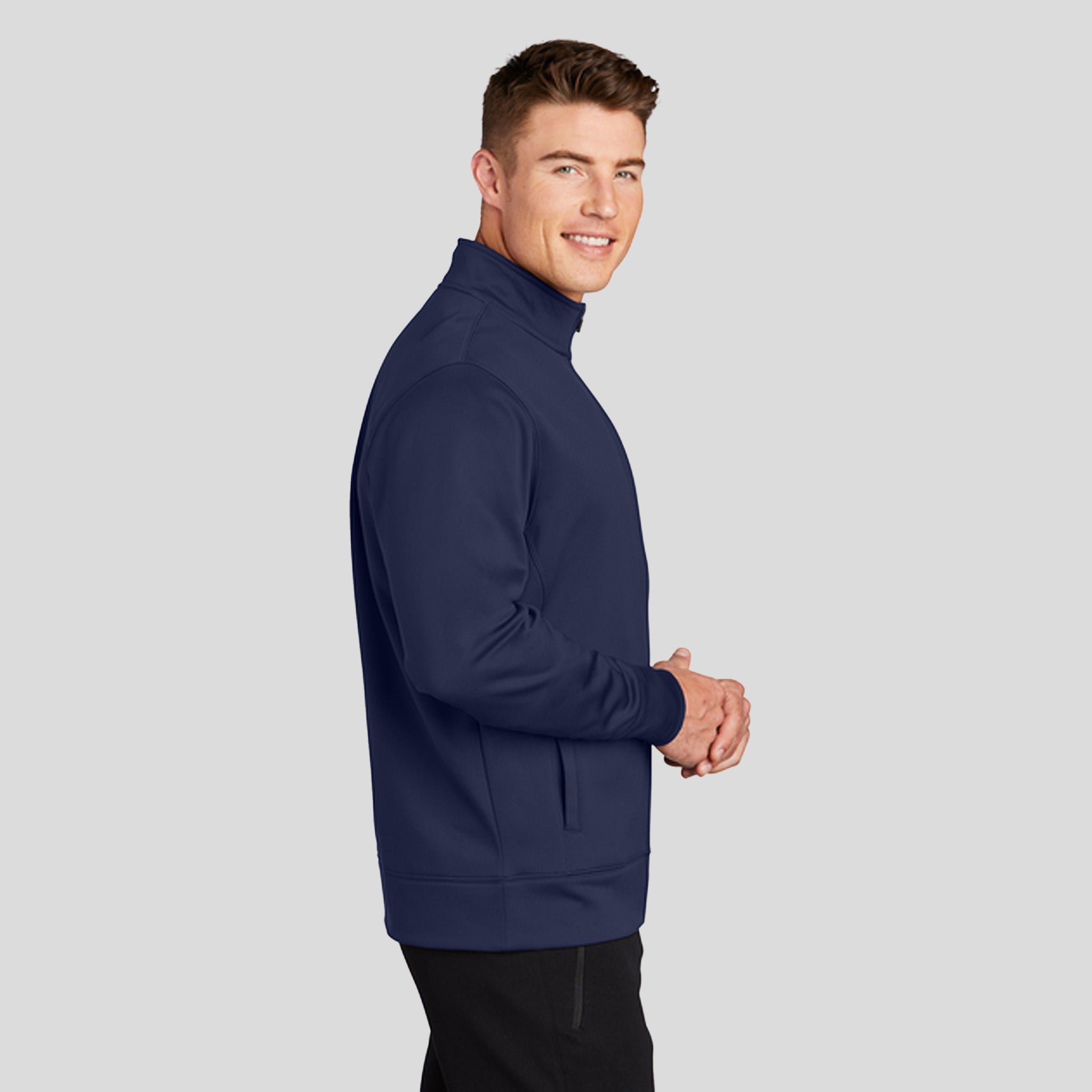 Sport-Wickยฎ Fleece Full-Zip Jacket | Navy