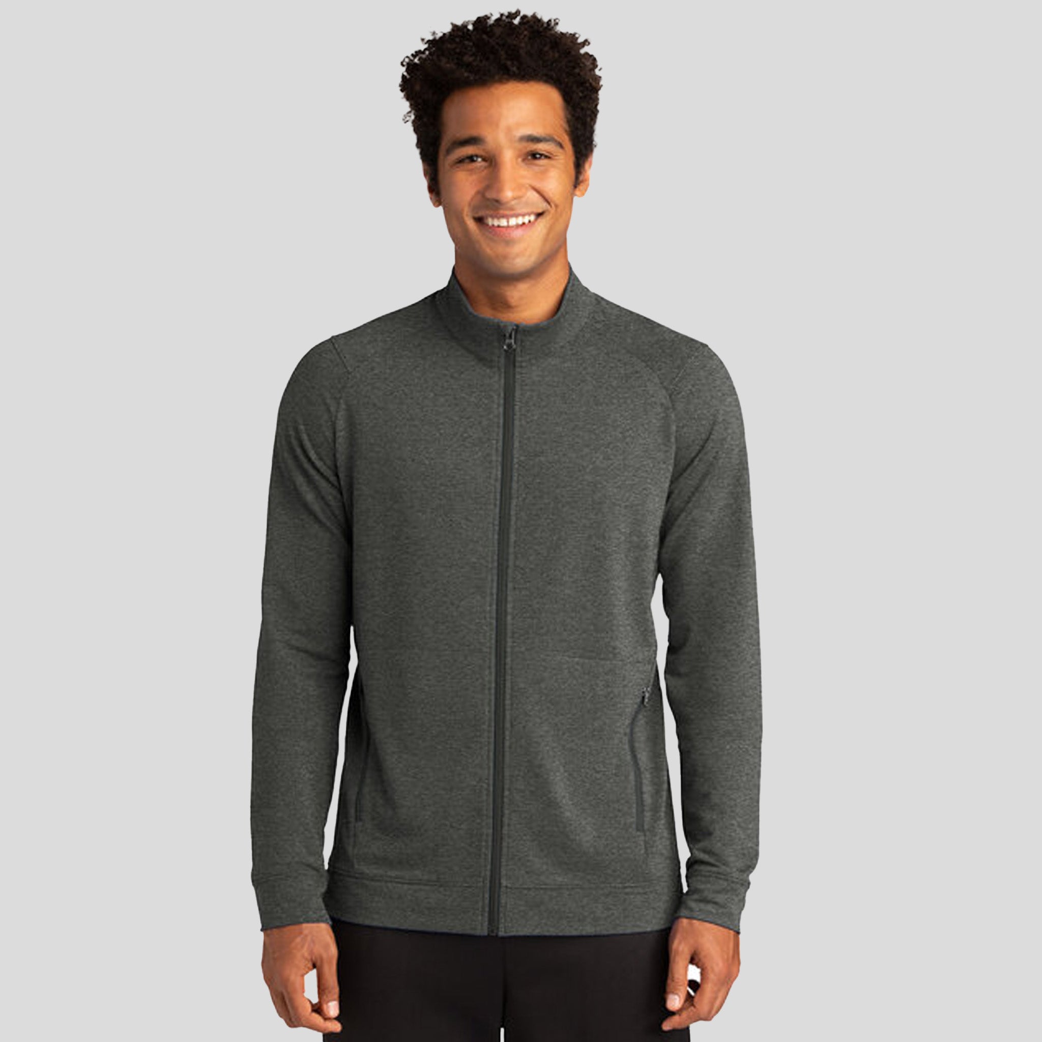 Sport-Wick ® Flex Fleece Full-Zip | Dark Grey Heather