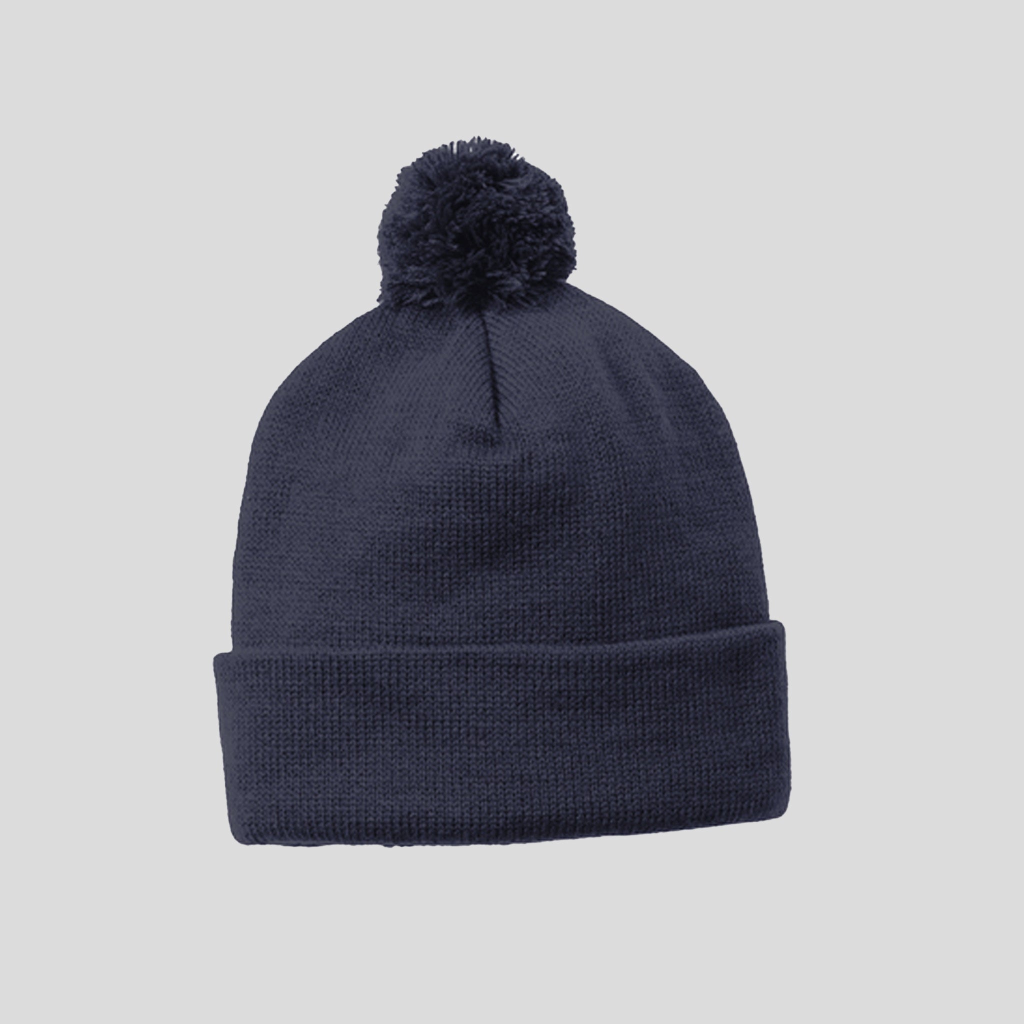 Solid Pom Pom Beanie | True Navy