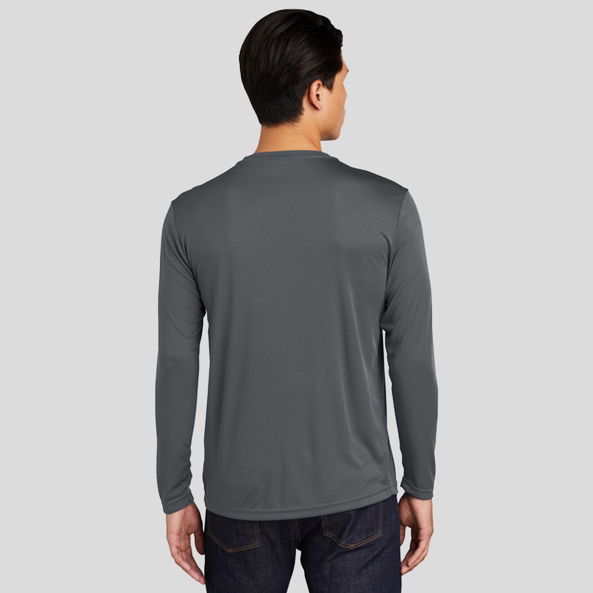 Tall Long Sleeve PosiCharge® Competitor™ Tee | Iron Grey