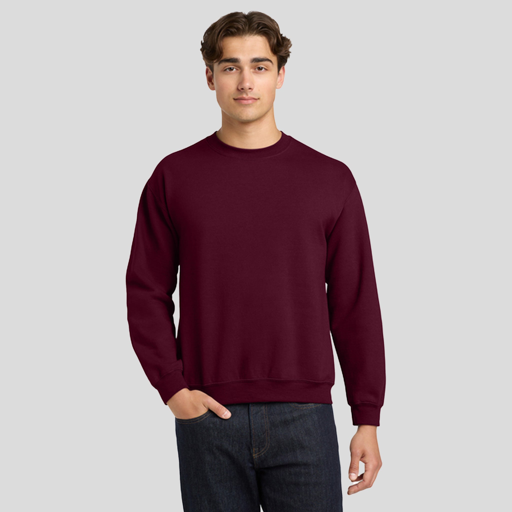 Heavy Blendβ’ Crewneck Sweatshirt | Maroon