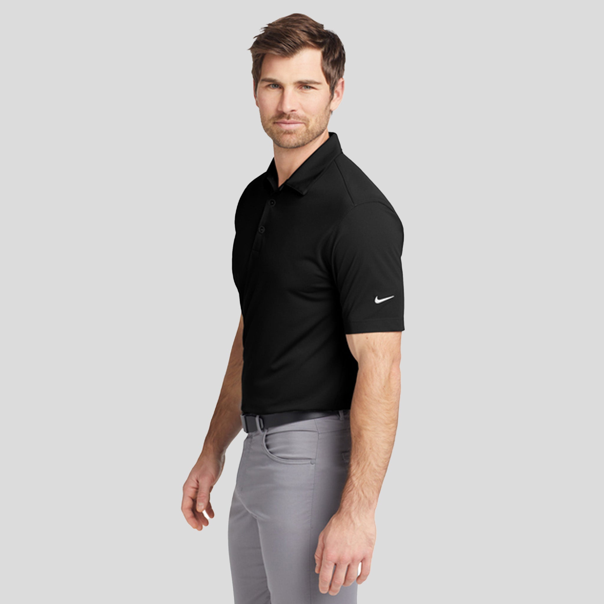 Dri-FIT Vertical Mesh Polo | Black