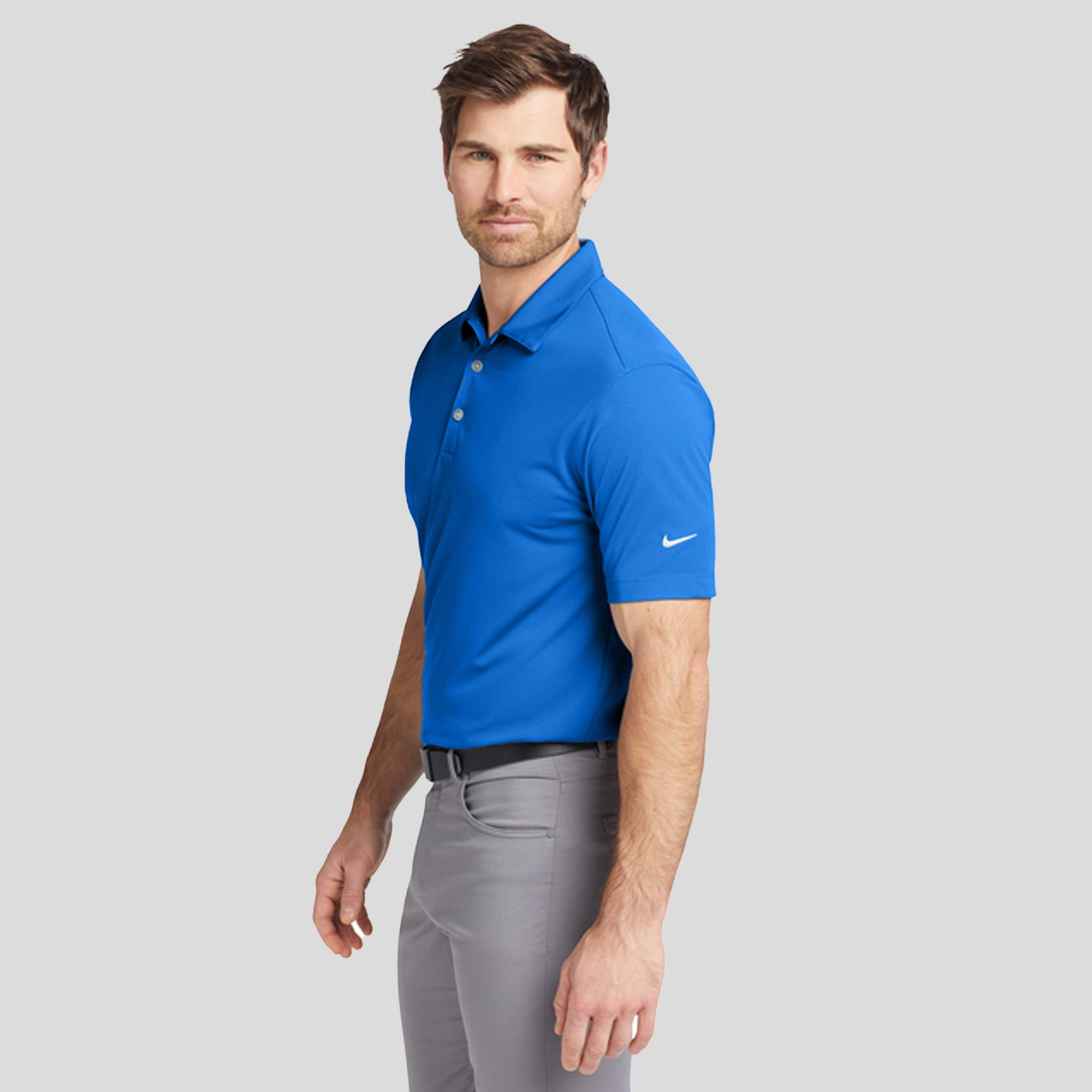 Dri-FIT Vertical Mesh Polo | Brisk Blue