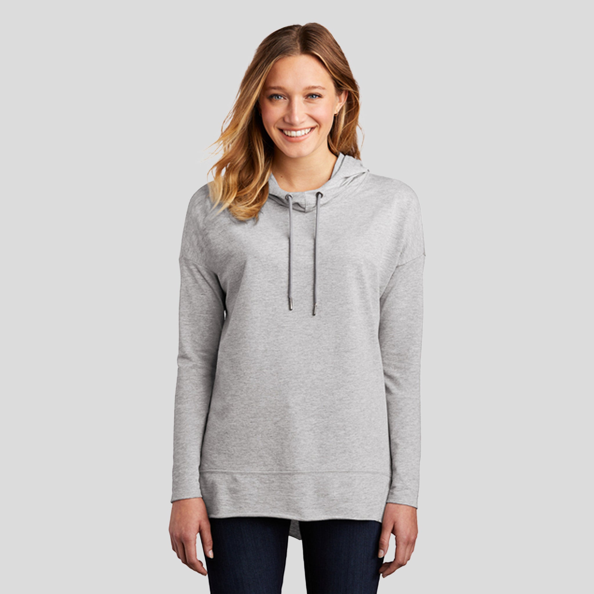Womenβs Featherweight French Terry β’ Hoodie | Light Heather Grey