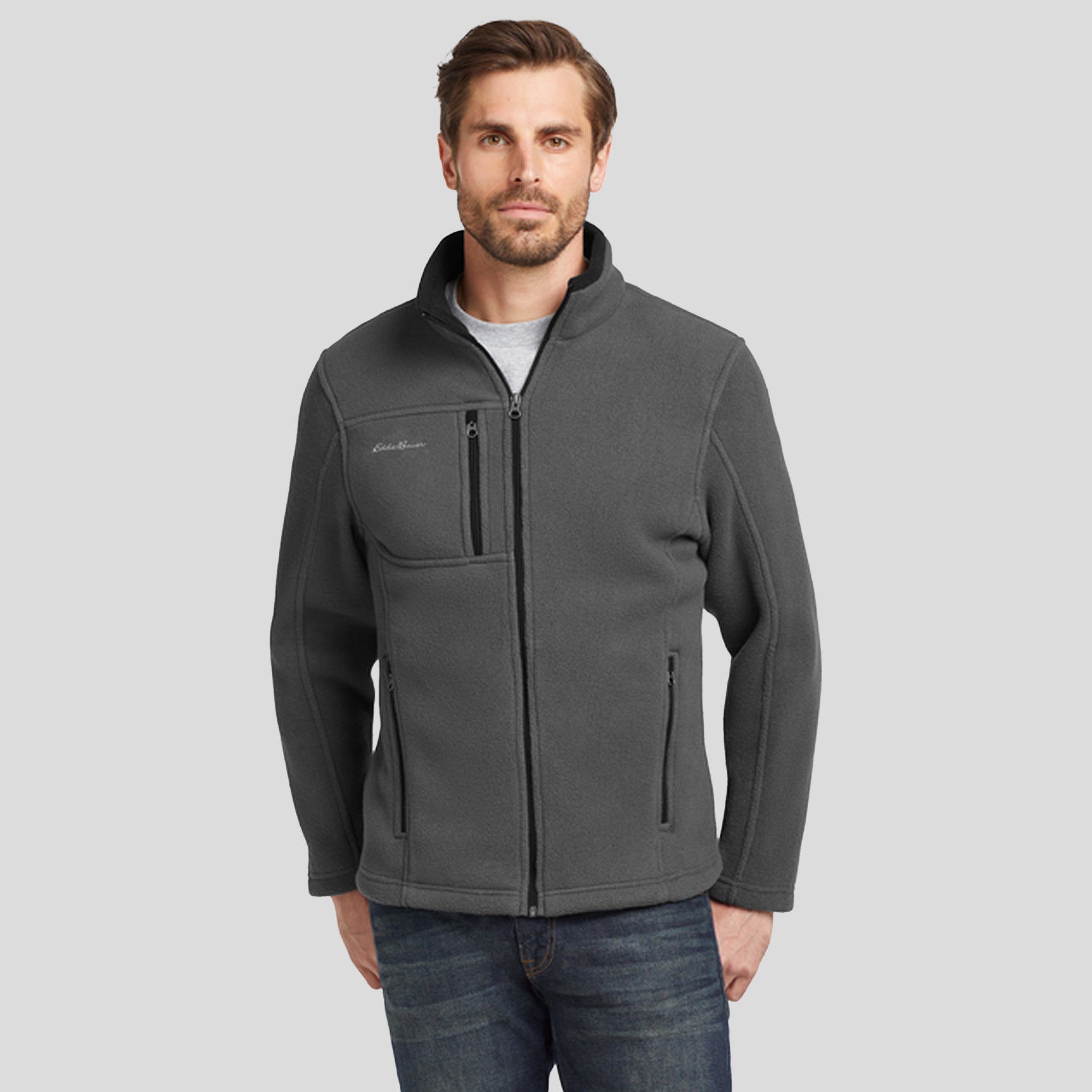 Full-Zip Fleece Jacket | Grey Steel