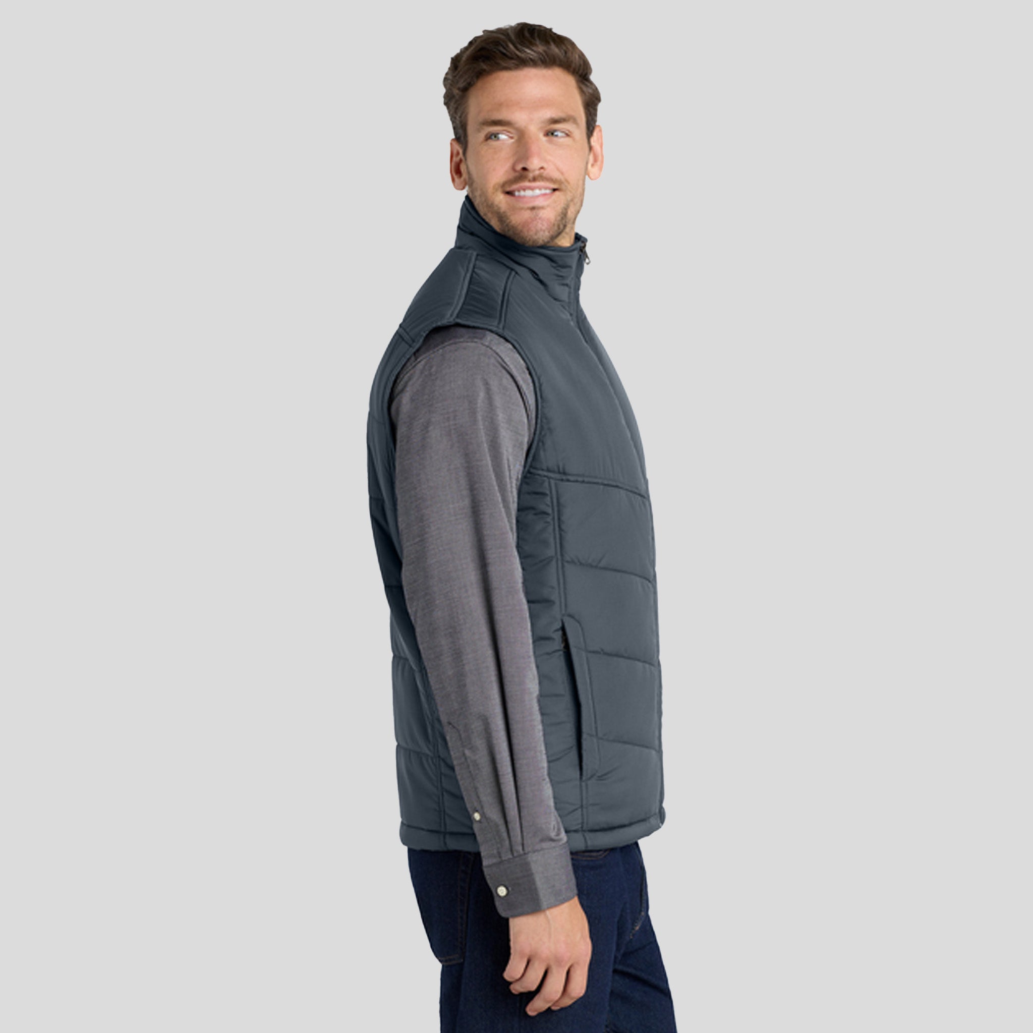 Puffy Vest | Dark Slate/Black