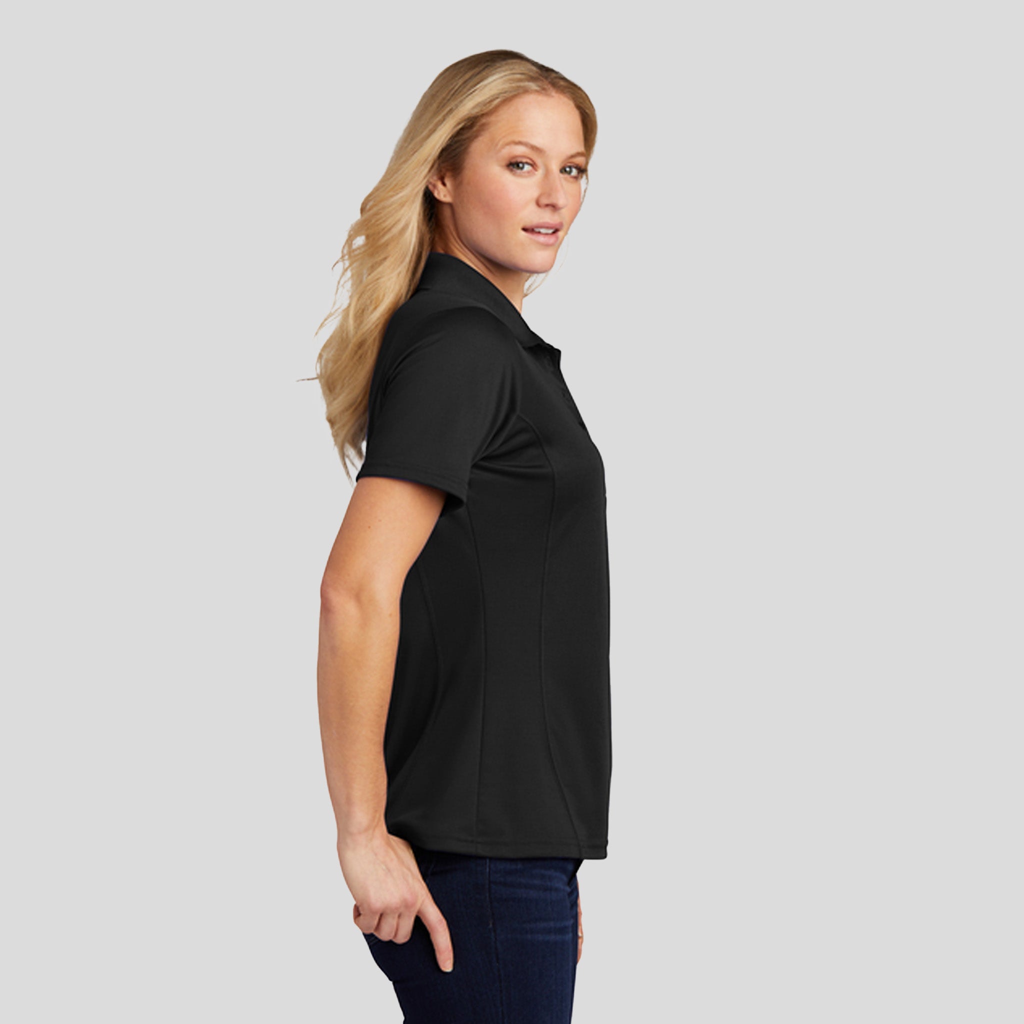Women's Dry Zoneยฎ Raglan Accent Polo | Black