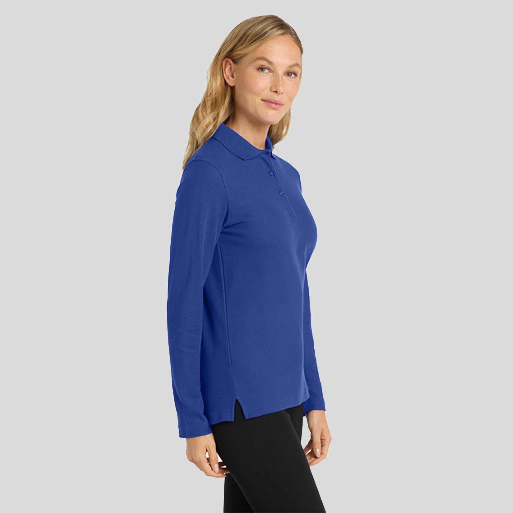 Women's Silk Touchβ’ Long Sleeve Polo | Royal